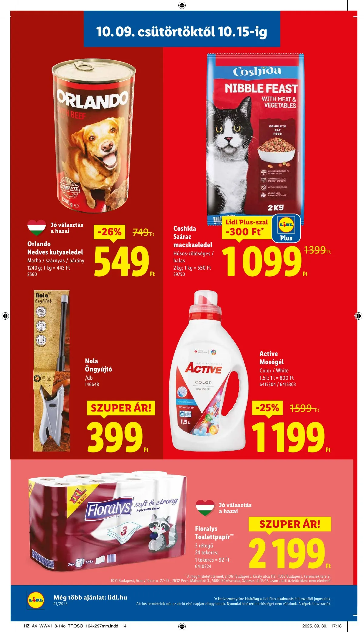 Lidl akciós újság 10.09–10.15 – 16. oldal