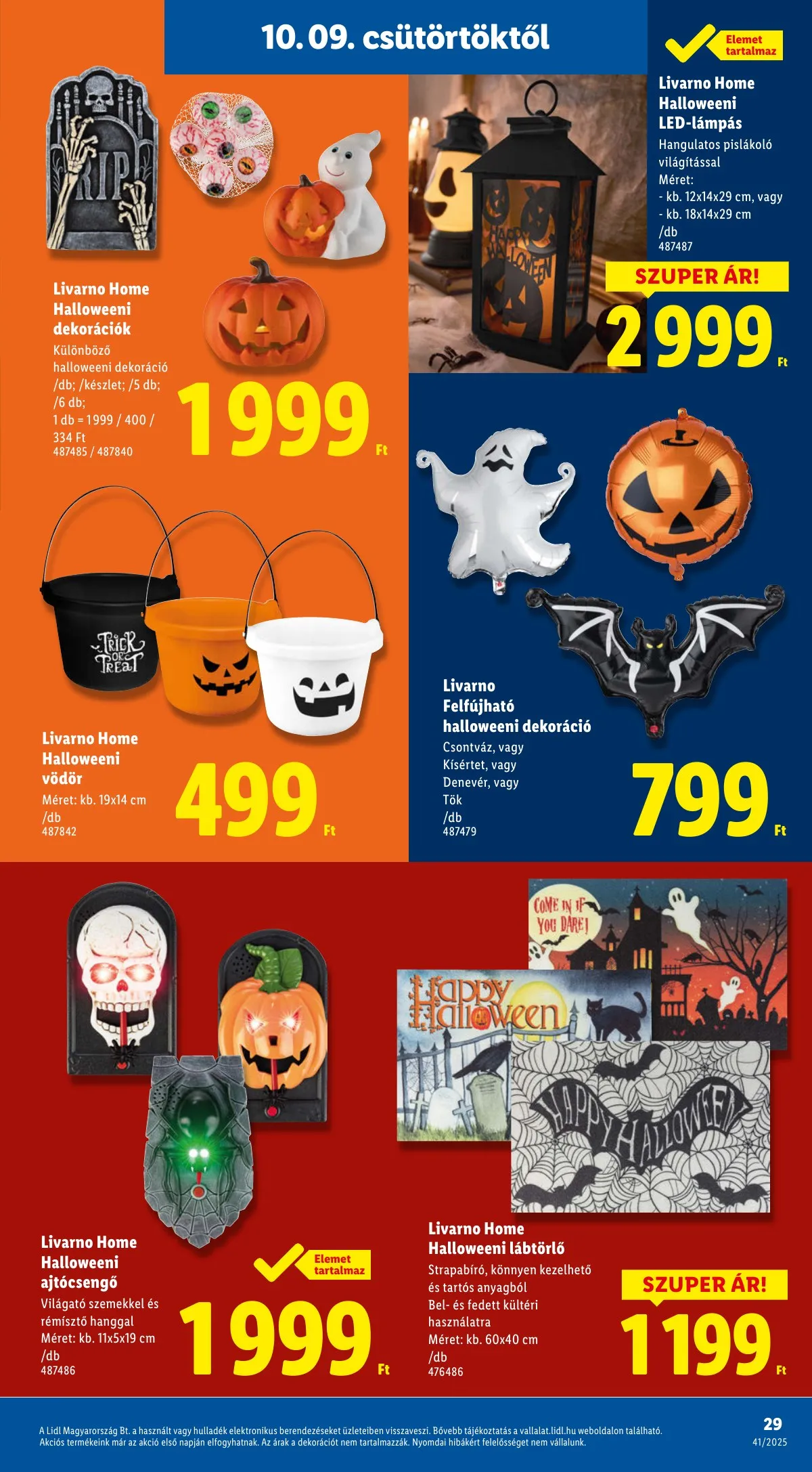 Lidl akciós újság 10.09–10.15 – 29. oldal
