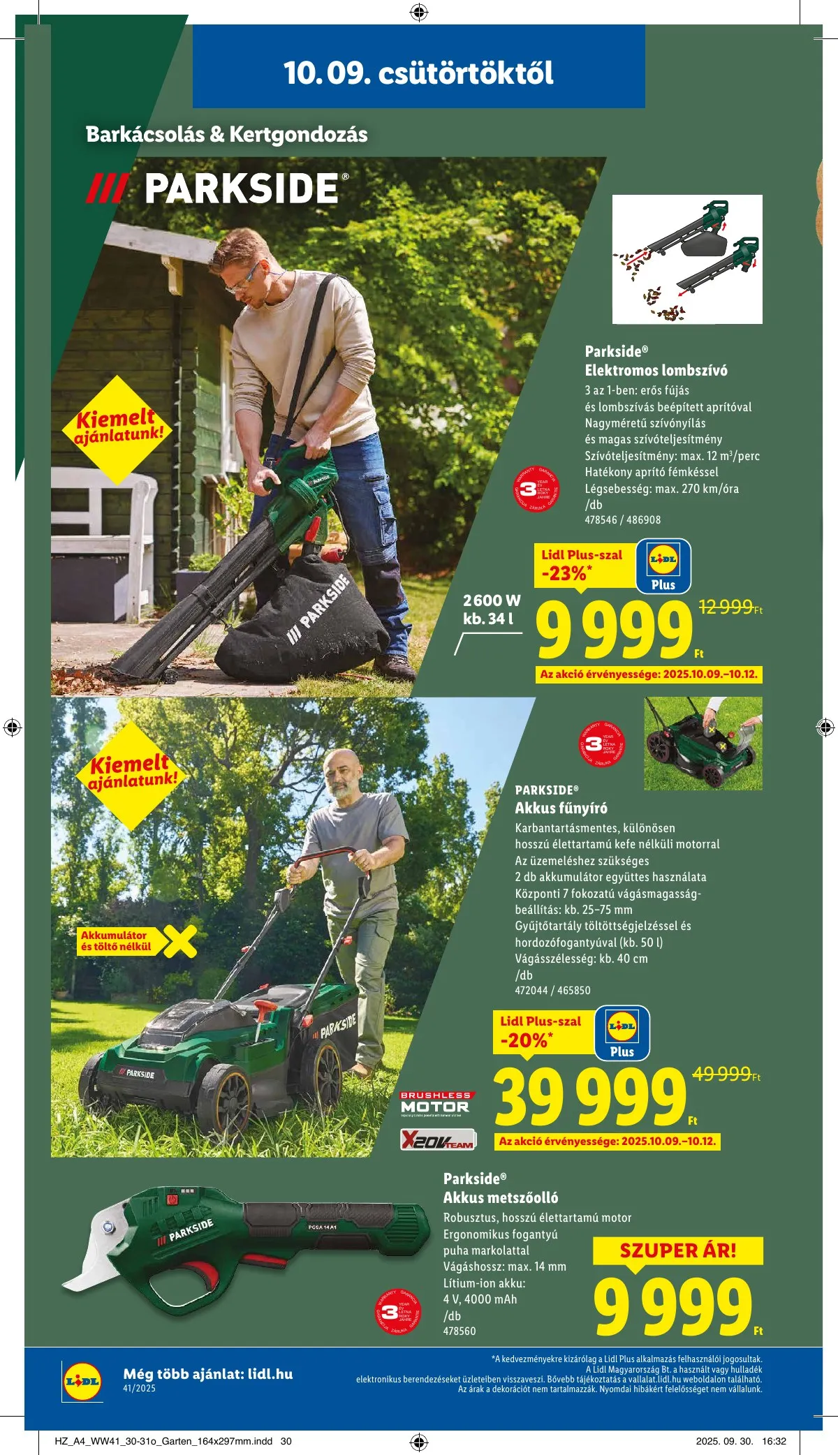 Lidl akciós újság 10.09–10.15 – 36. oldal