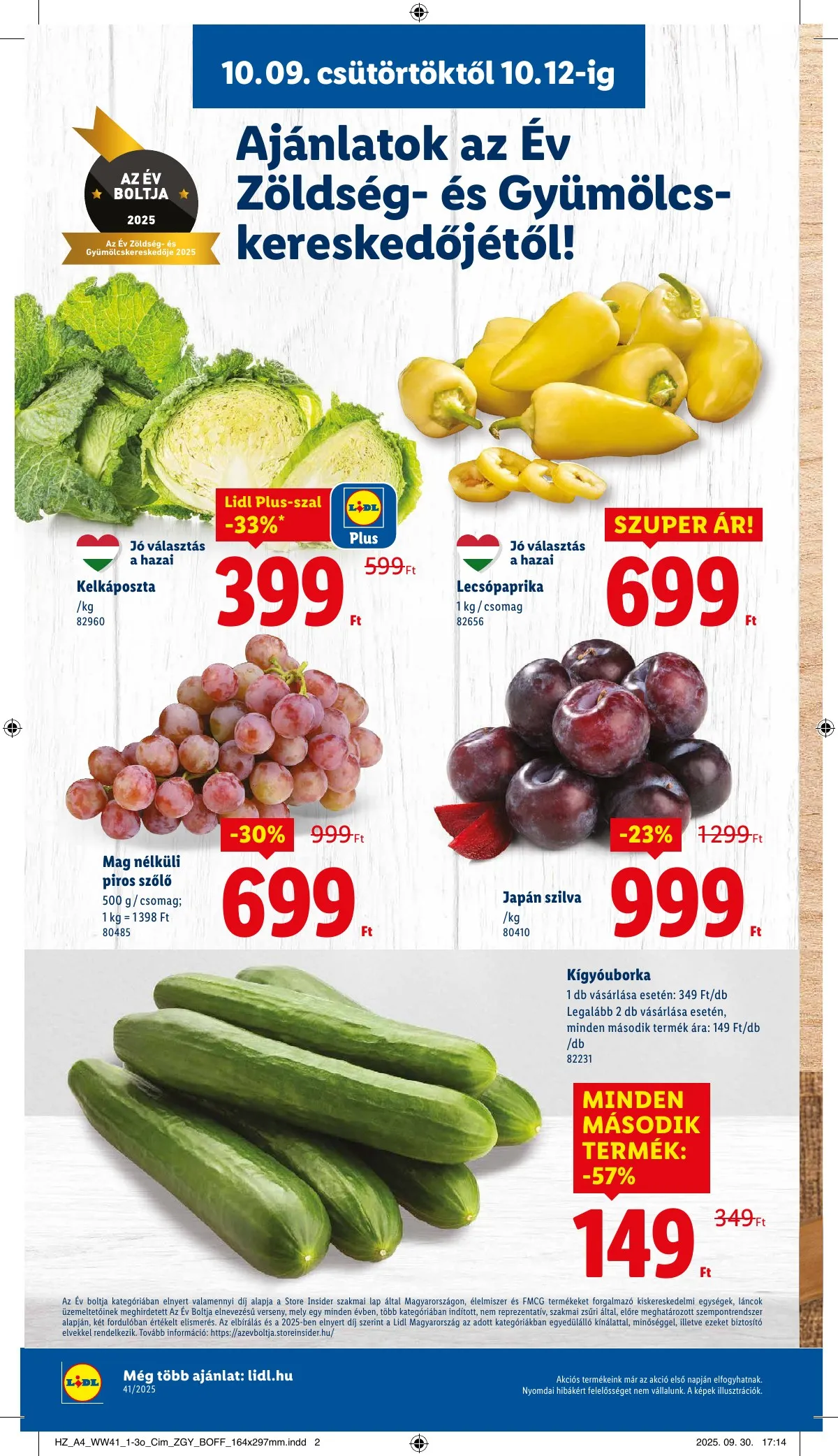 Lidl akciós újság 10.09–10.15 – 4. oldal