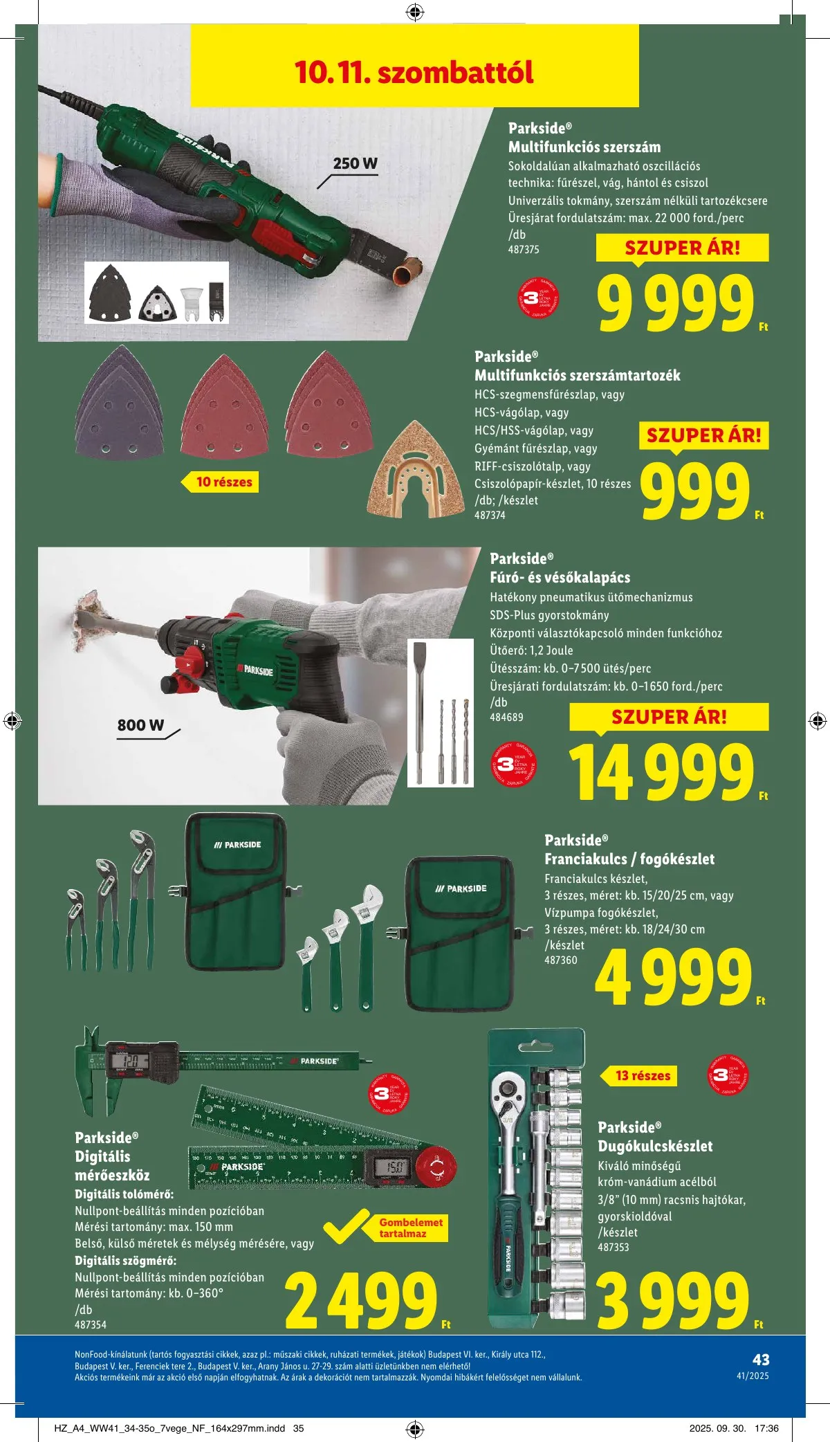 Lidl akciós újság 10.09–10.15 – 43. oldal