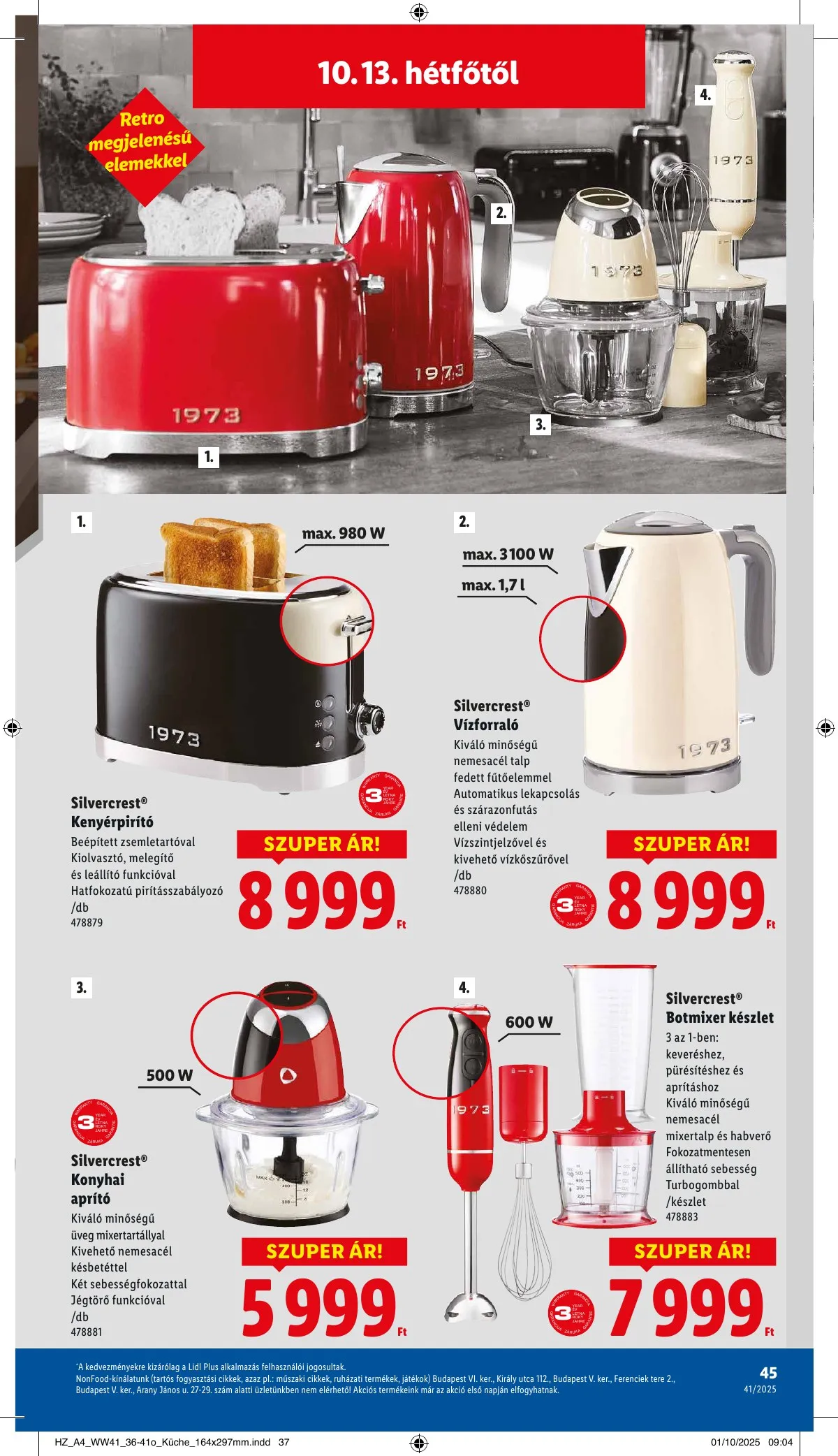 Lidl akciós újság 10.09–10.15 – 45. oldal