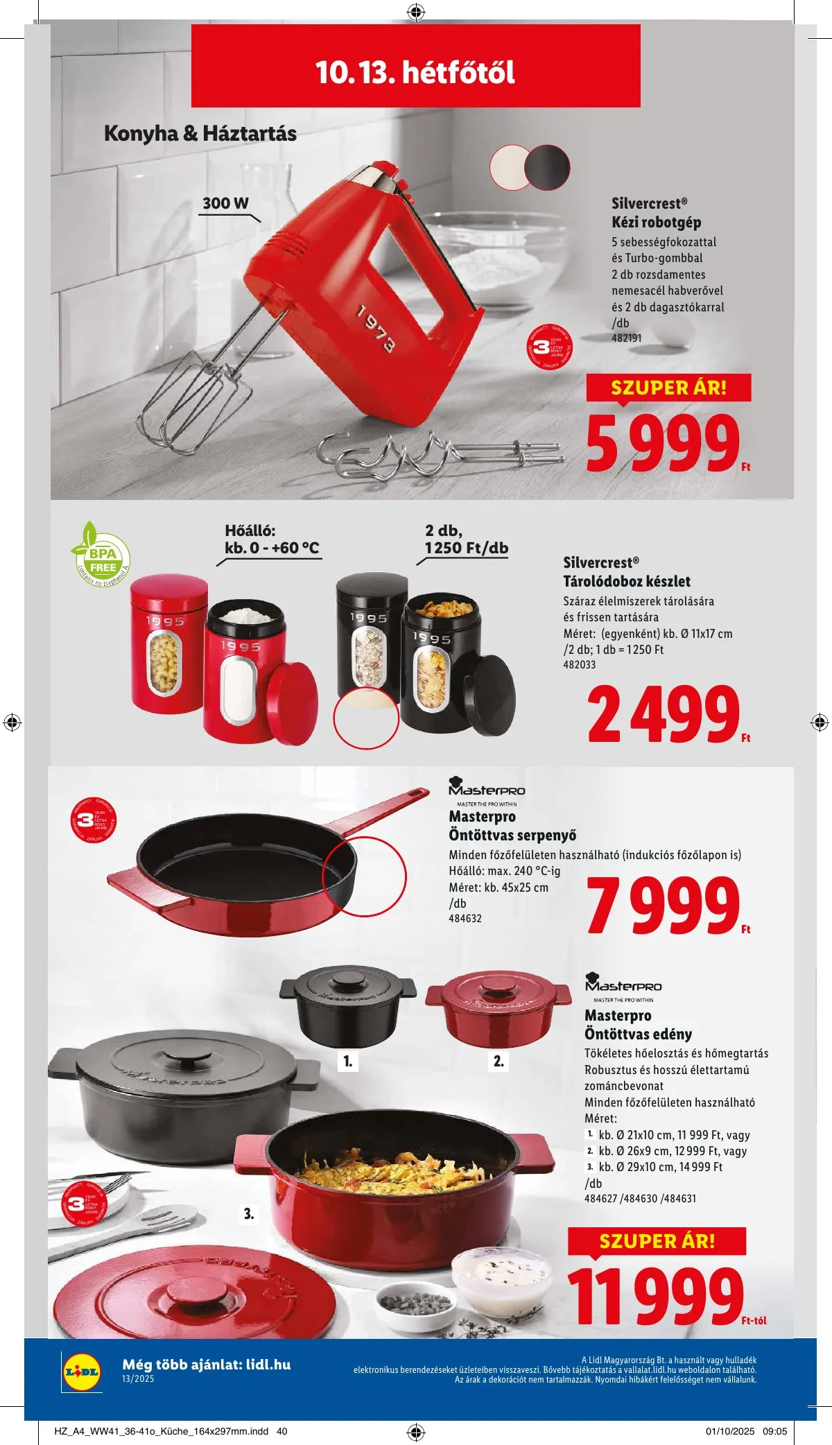 Lidl akciós újság 10.09–10.15 – 48. oldal
