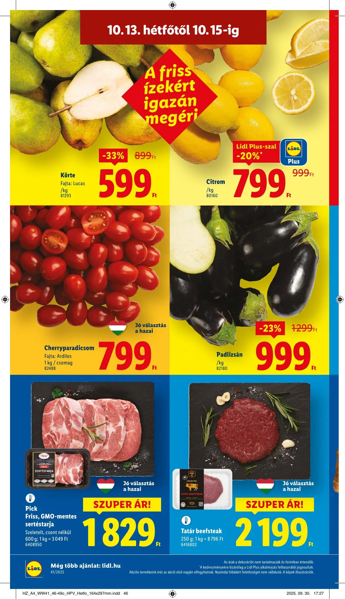 Lidl akciós újság 10.09–10.15 – 54. oldal