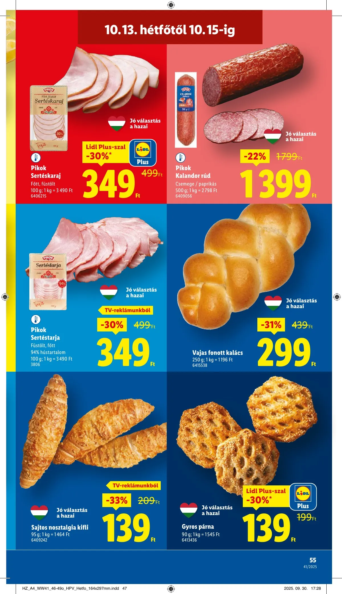 Lidl akciós újság 10.09–10.15 – 55. oldal