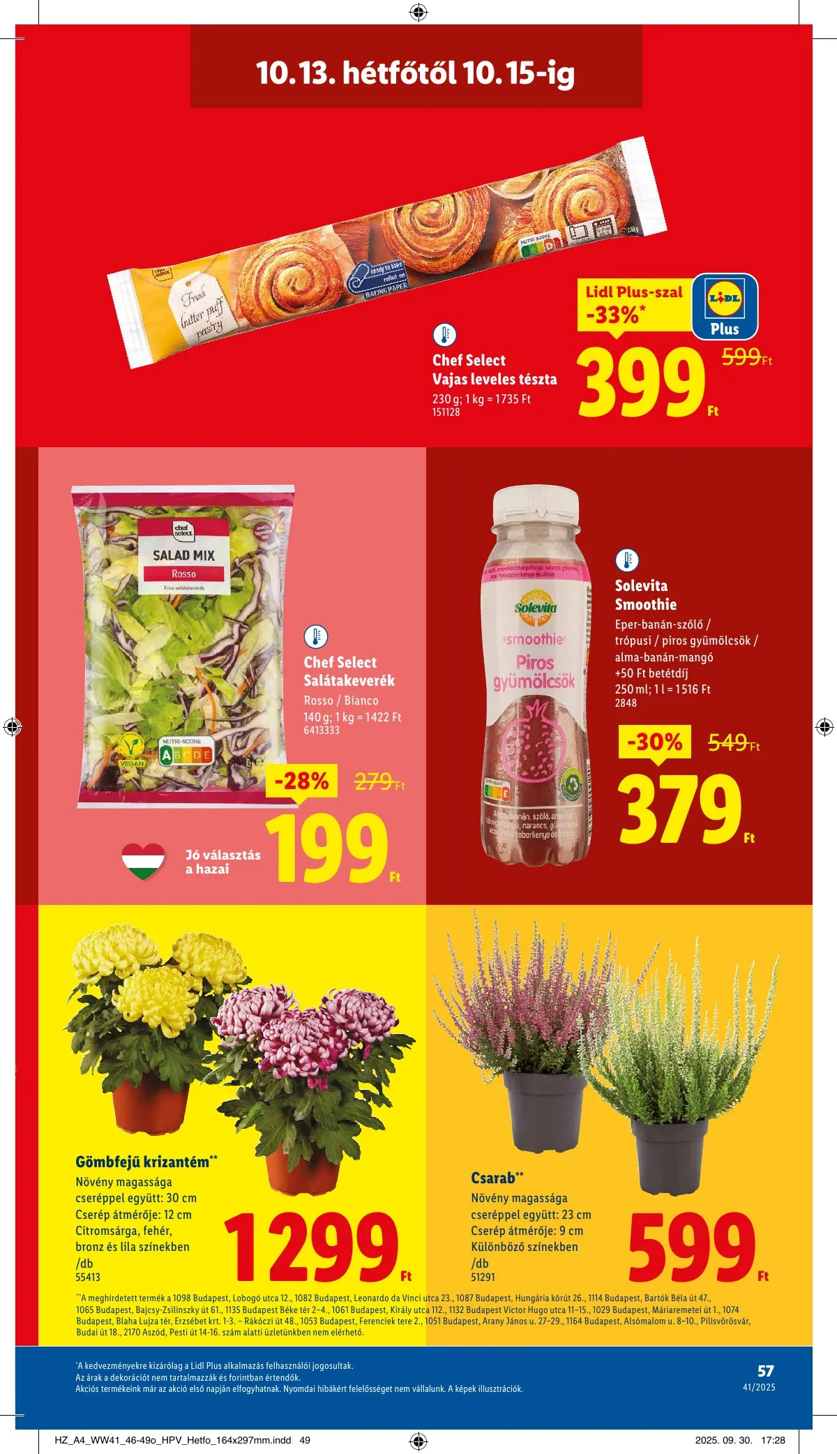 Lidl akciós újság 10.09–10.15 – 57. oldal