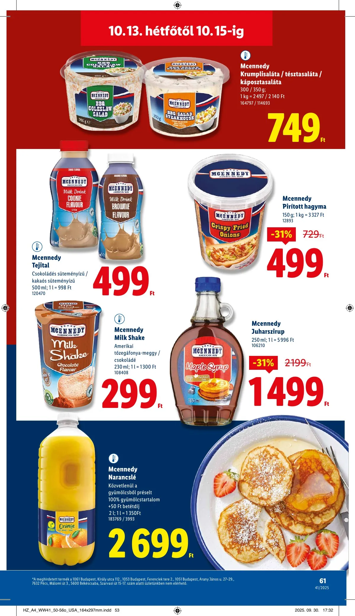 Lidl akciós újság 10.09–10.15 – 61. oldal