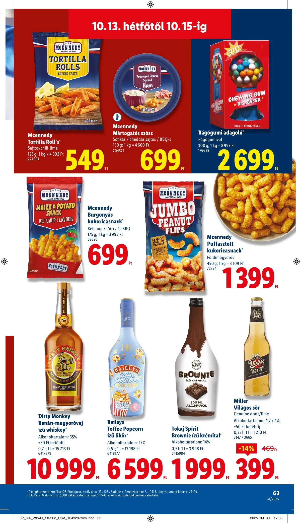 Lidl akciós újság 10.09–10.15 – 63. oldal