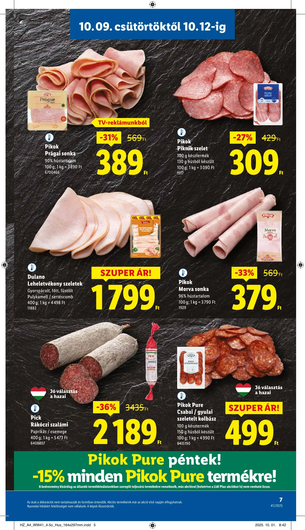 Lidl akciós újság 10.09–10.15 – 7. oldal