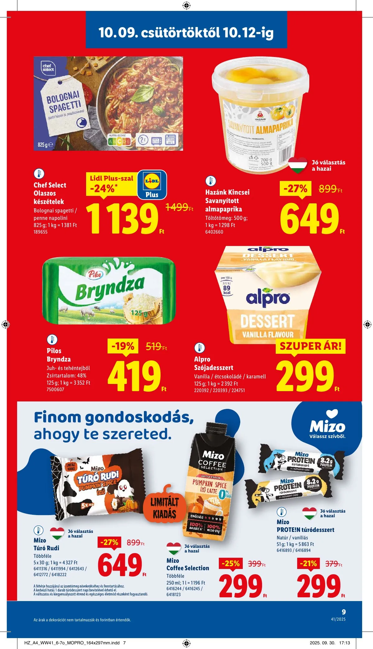 Lidl akciós újság 10.09–10.15 – 9. oldal