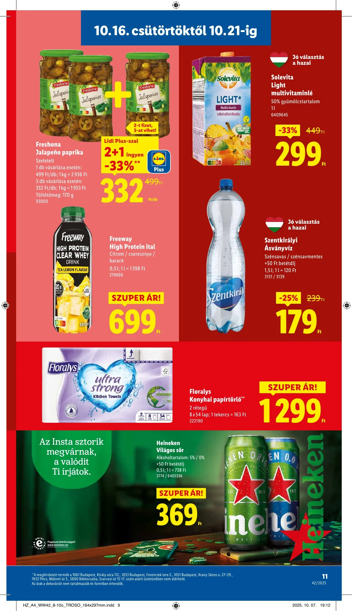 Lidl akciós újság 10.16–10.21 – 11. oldal