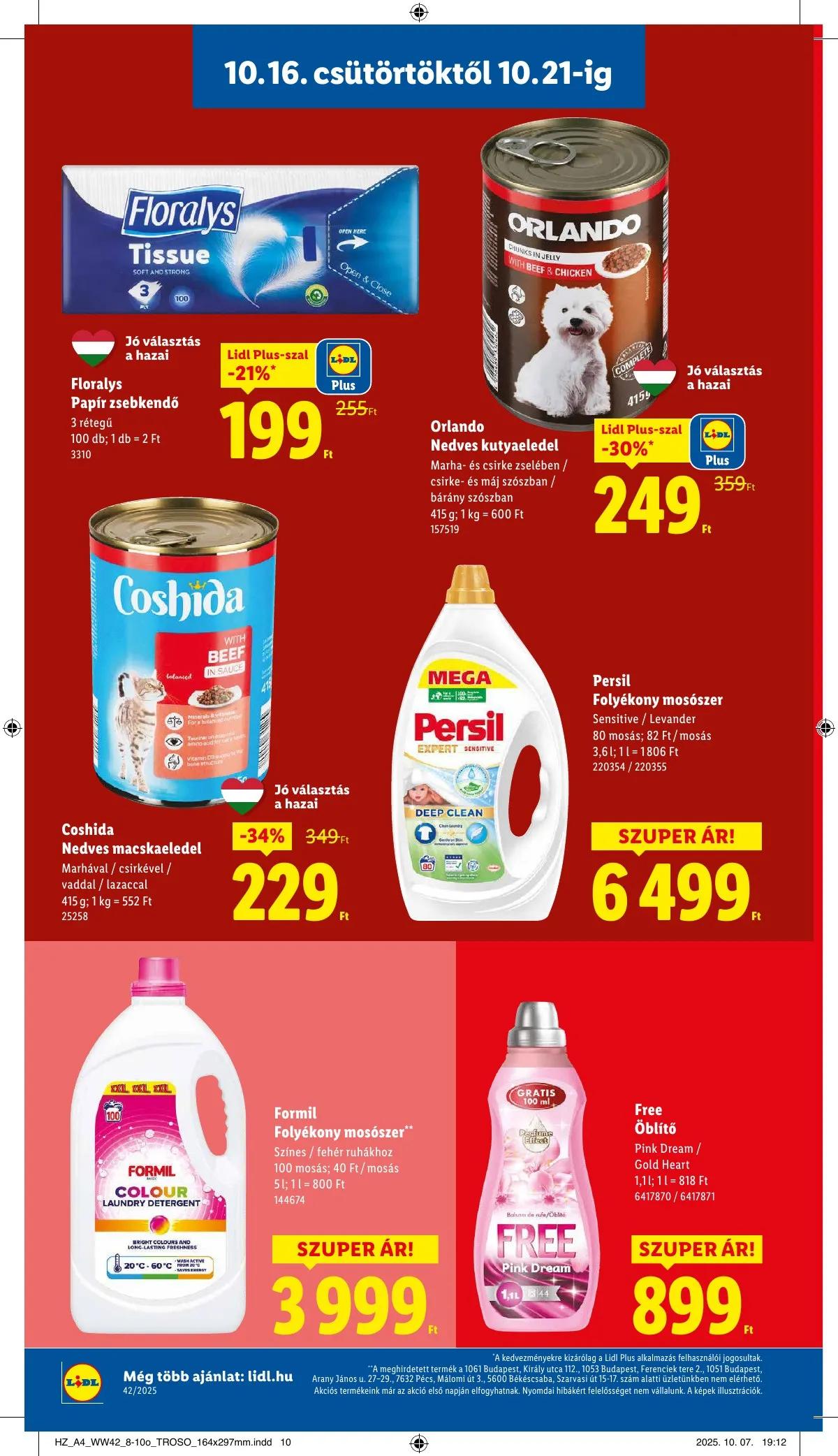 Lidl akciós újság 10.16–10.21 – 12. oldal
