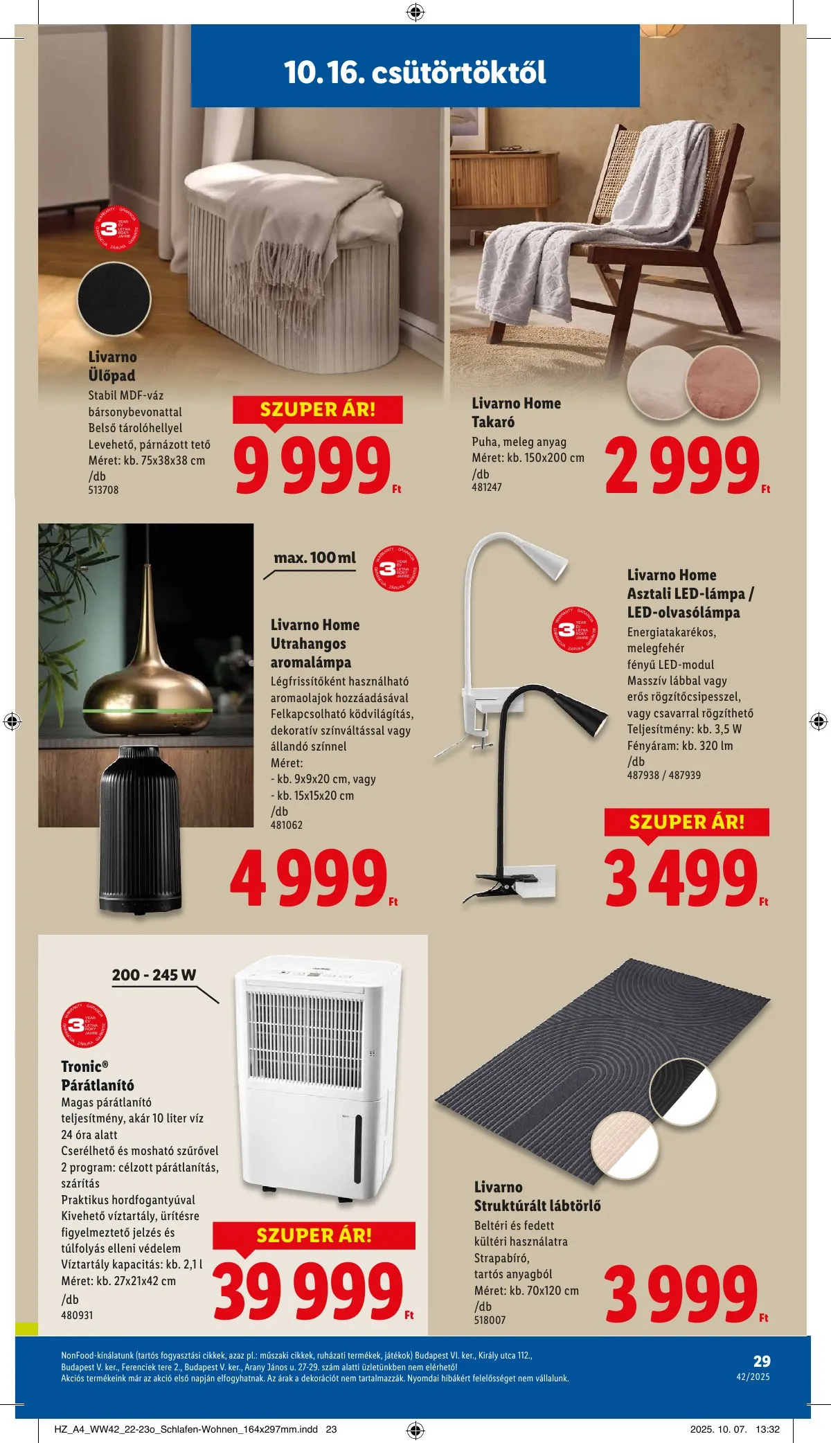 Lidl akciós újság 10.16–10.21 – 29. oldal