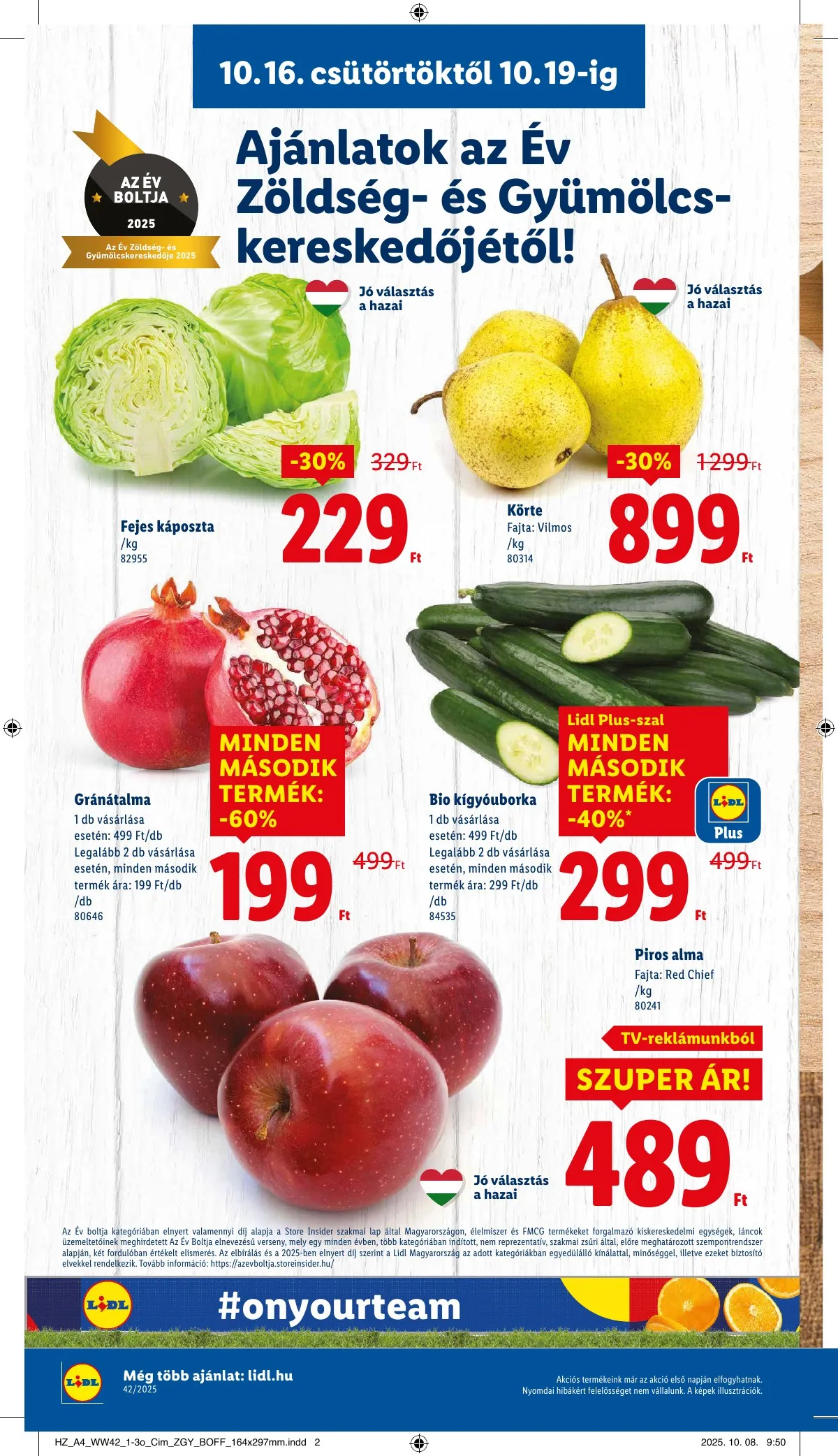 Lidl akciós újság 10.16–10.21 – 4. oldal