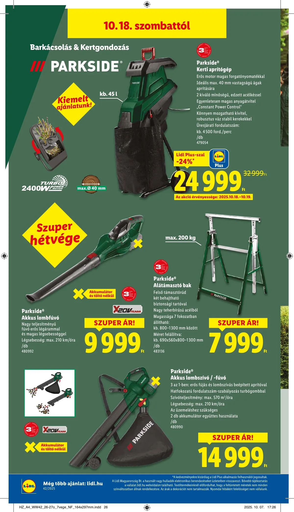 Lidl akciós újság 10.16–10.21 – 40. oldal