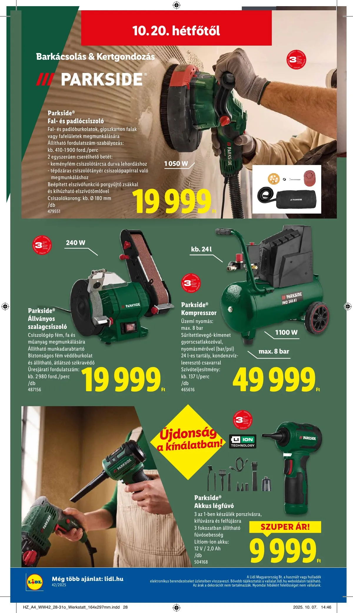Lidl akciós újság 10.16–10.21 – 42. oldal