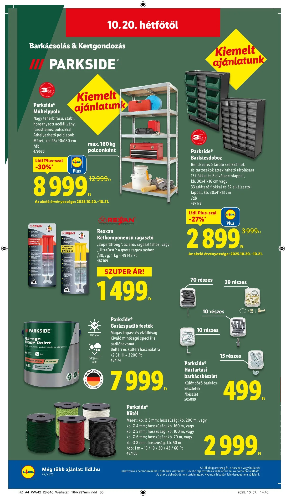 Lidl akciós újság 10.16–10.21 – 44. oldal