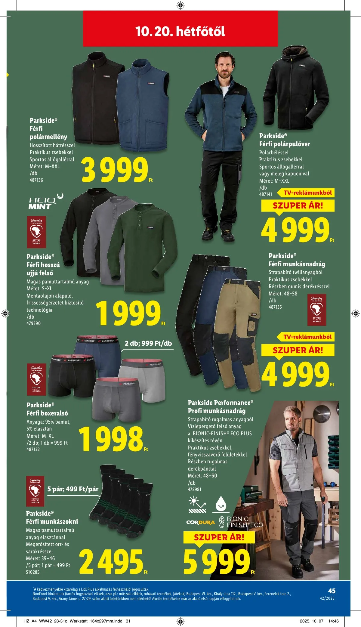Lidl akciós újság 10.16–10.21 – 45. oldal