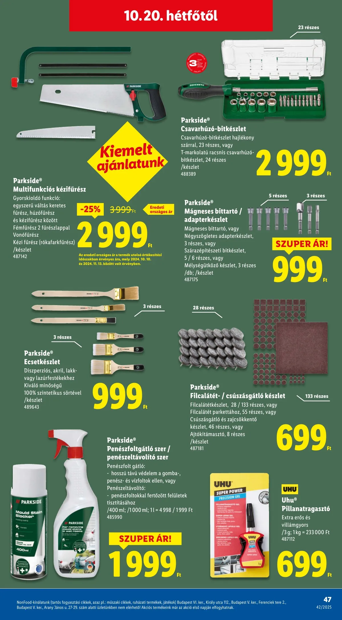 Lidl akciós újság 10.16–10.21 – 47. oldal