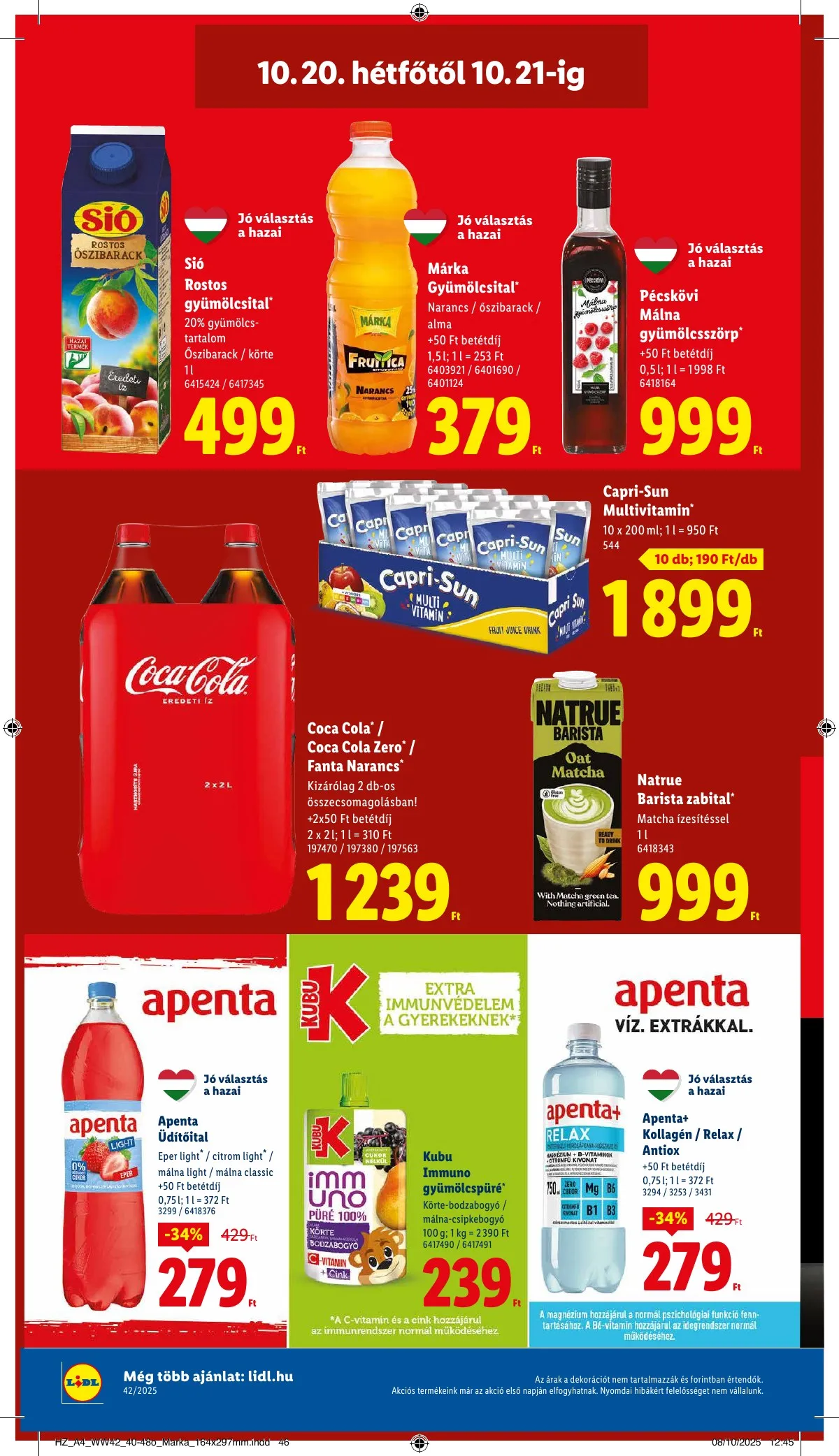 Lidl akciós újság 10.16–10.21 – 62. oldal