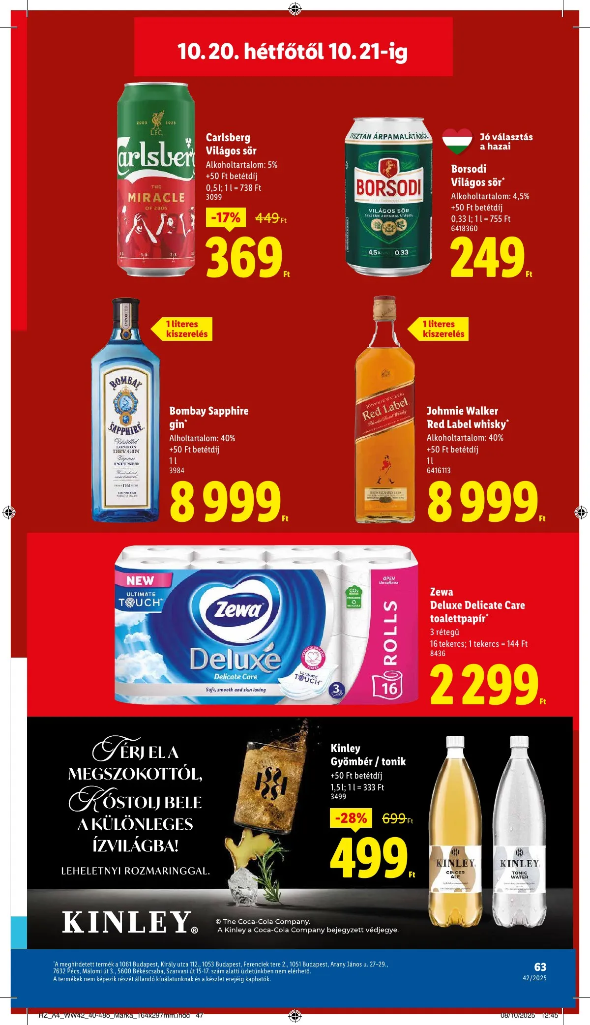 Lidl akciós újság 10.16–10.21 – 63. oldal