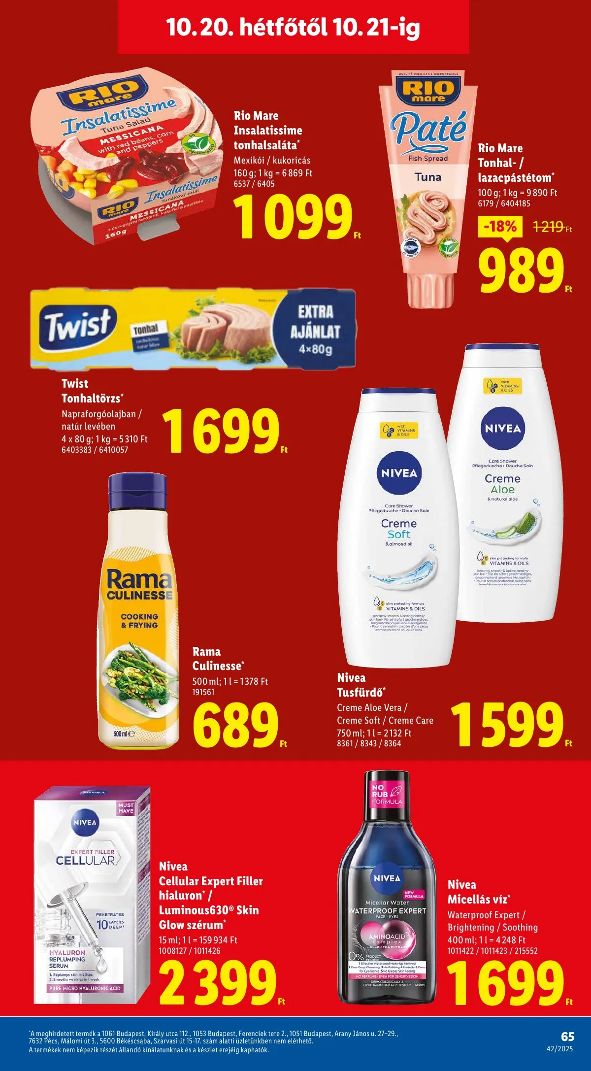 Lidl akciós újság 10.16–10.21 – 65. oldal