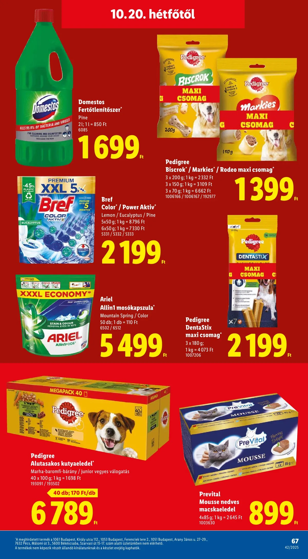 Lidl akciós újság 10.16–10.21 – 67. oldal