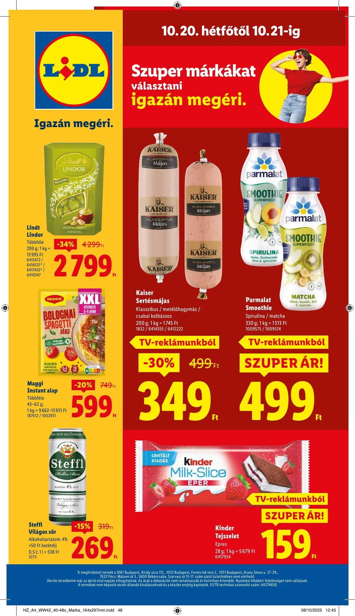 Lidl akciós újság 10.16–10.21 – 68. oldal