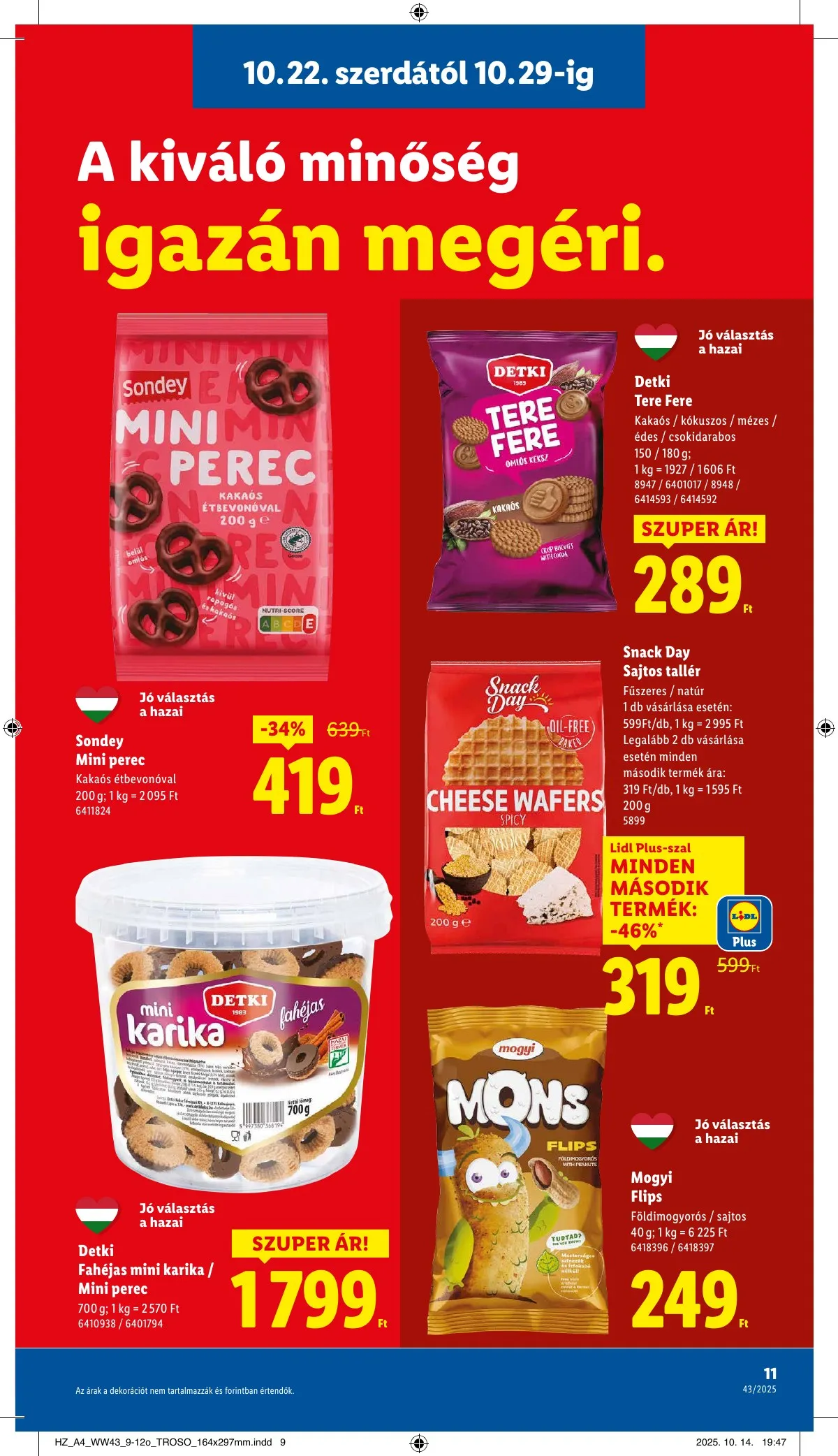 Lidl akciós újság 10.22–10.29 – 11. oldal