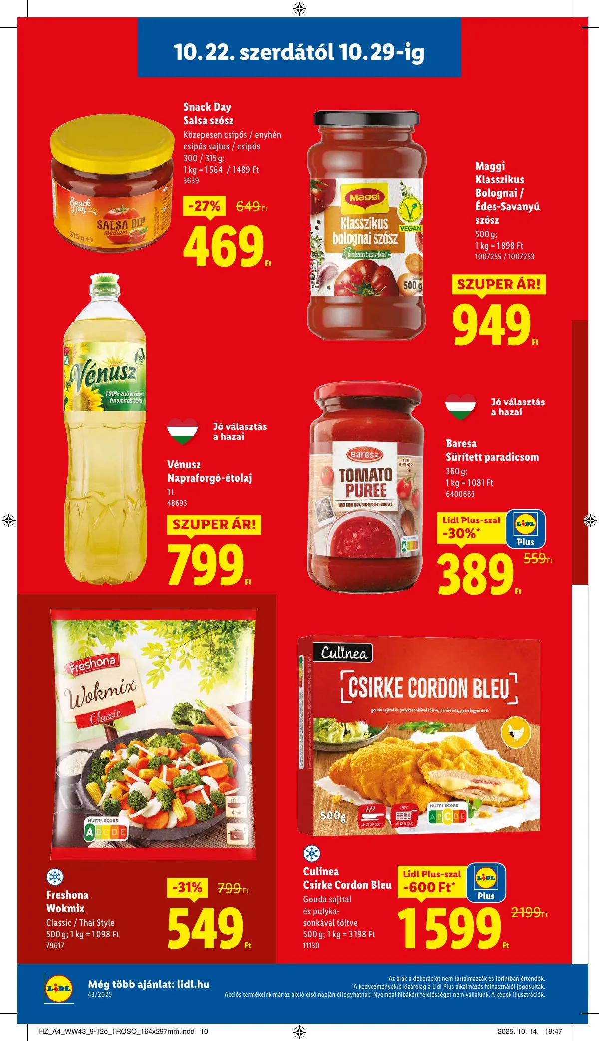 Lidl akciós újság 10.22–10.29 – 12. oldal