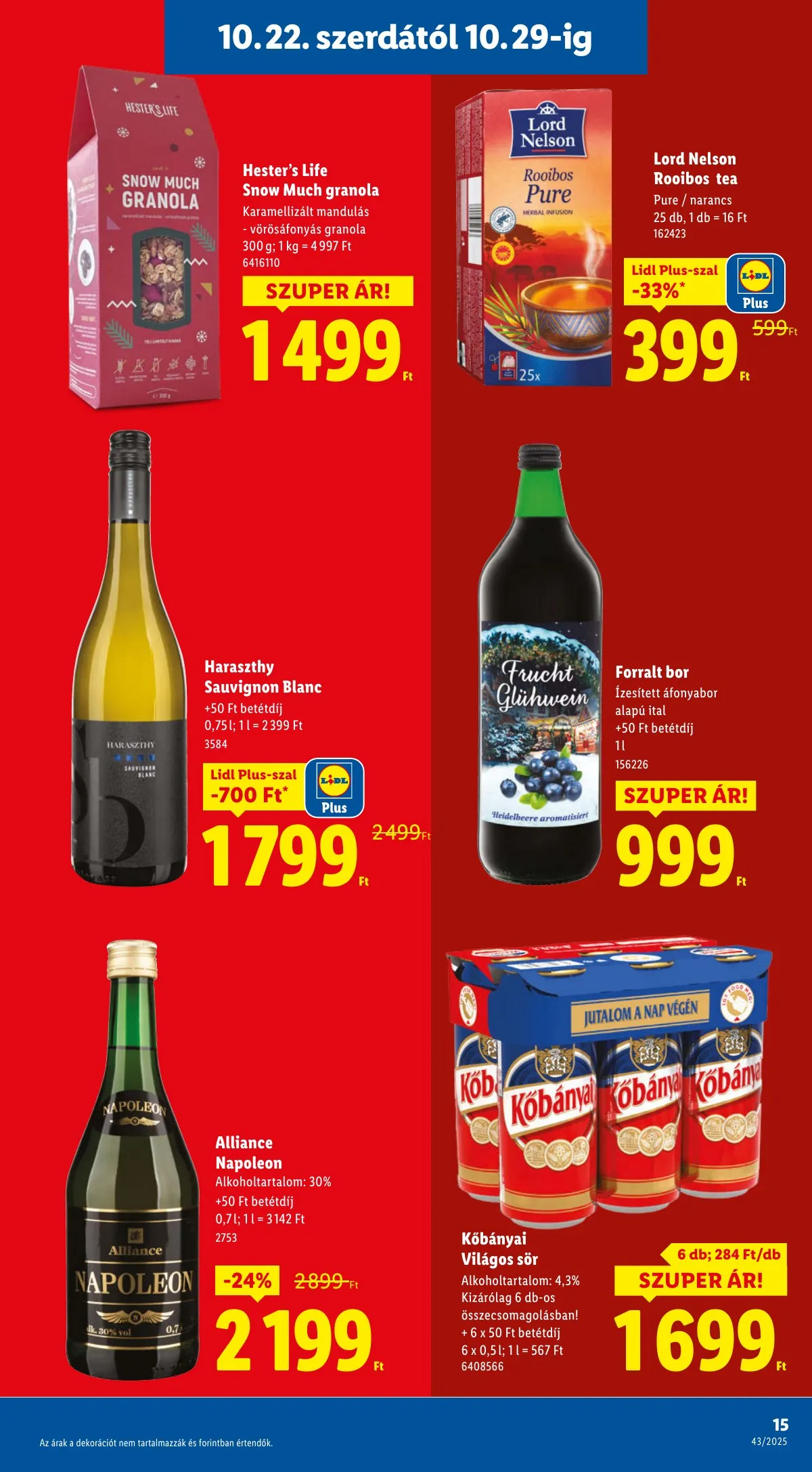 Lidl akciós újság 10.22–10.29 – 15. oldal
