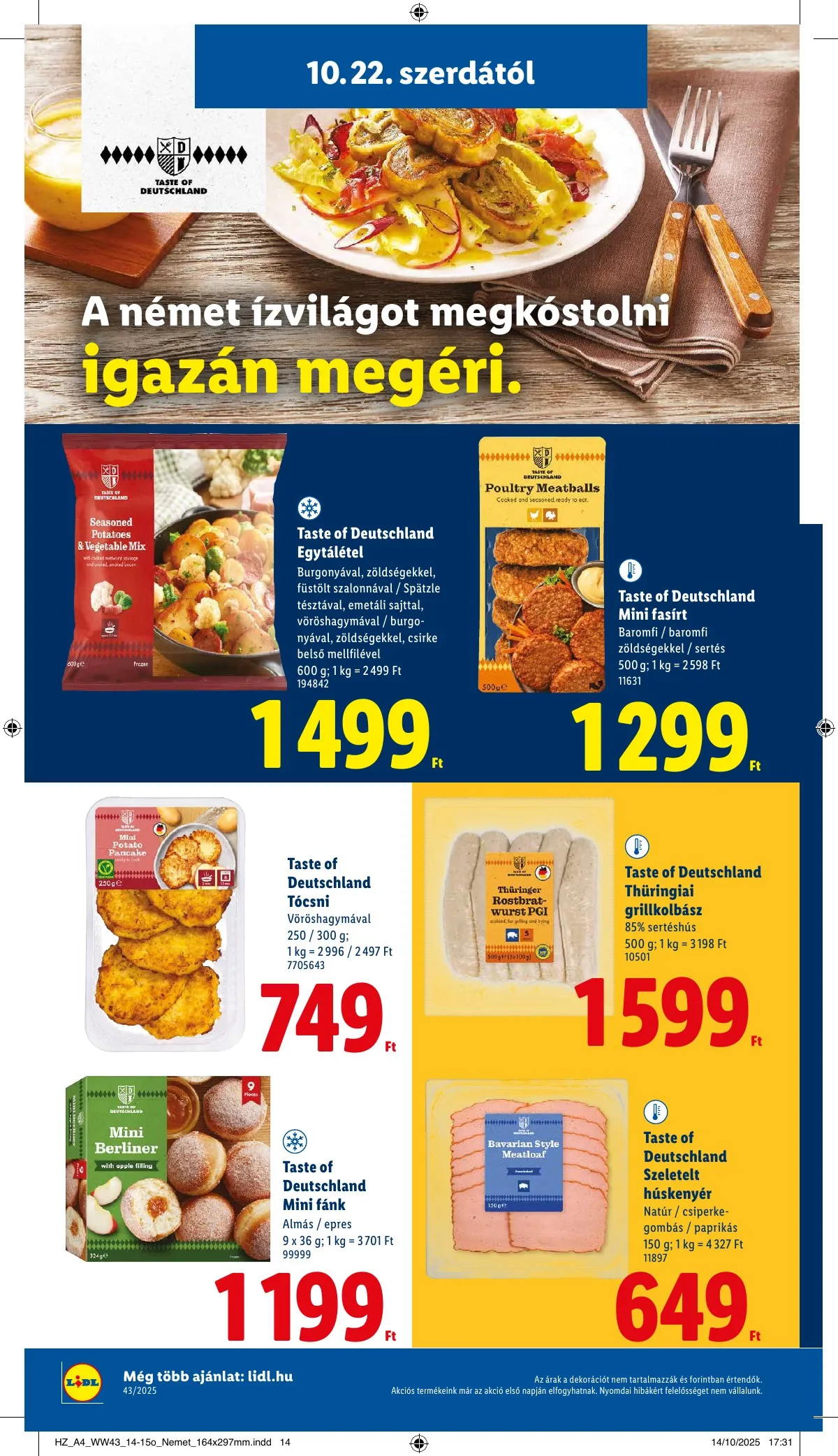 Lidl akciós újság 10.22–10.29 – 20. oldal