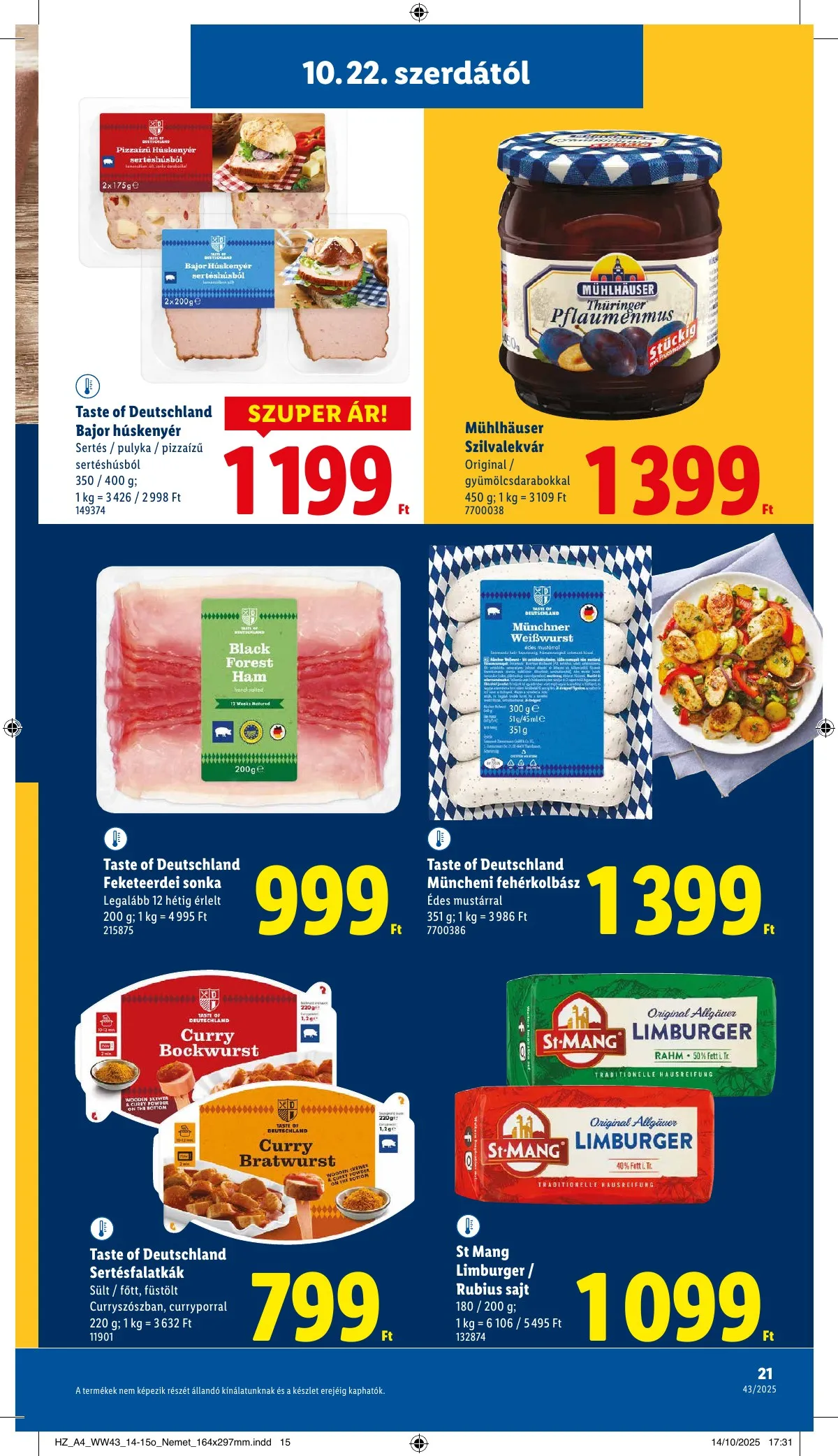 Lidl akciós újság 10.22–10.29 – 21. oldal