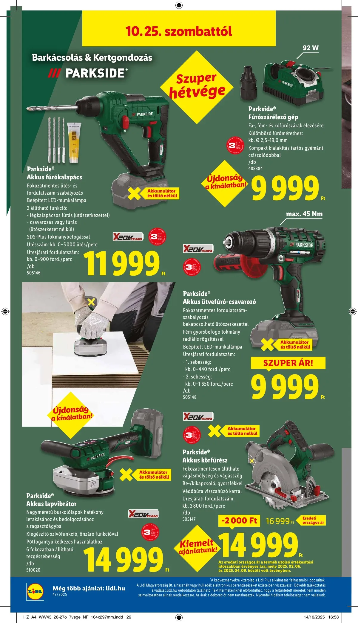 Lidl akciós újság 10.22–10.29 – 38. oldal
