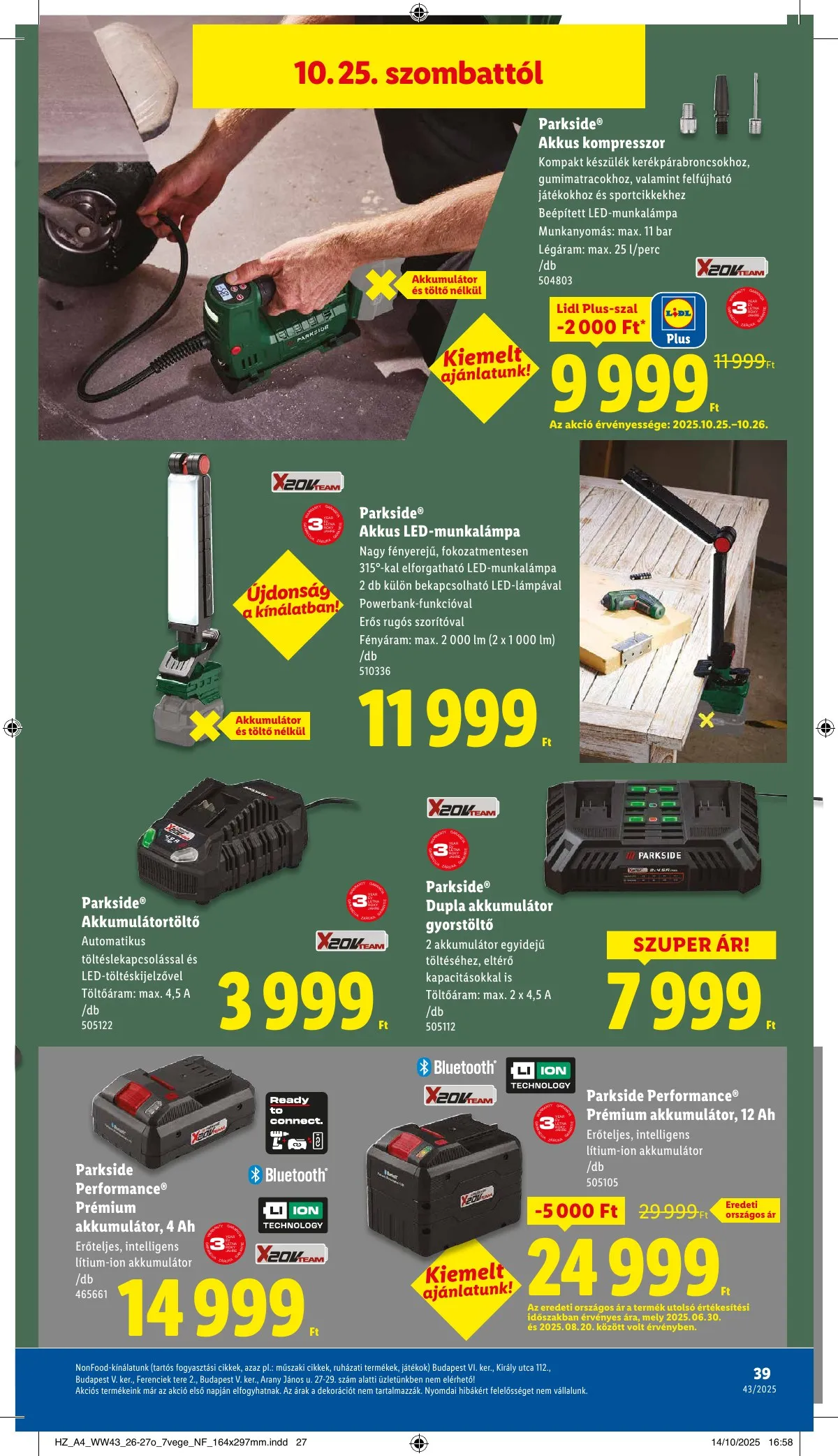 Lidl akciós újság 10.22–10.29 – 39. oldal