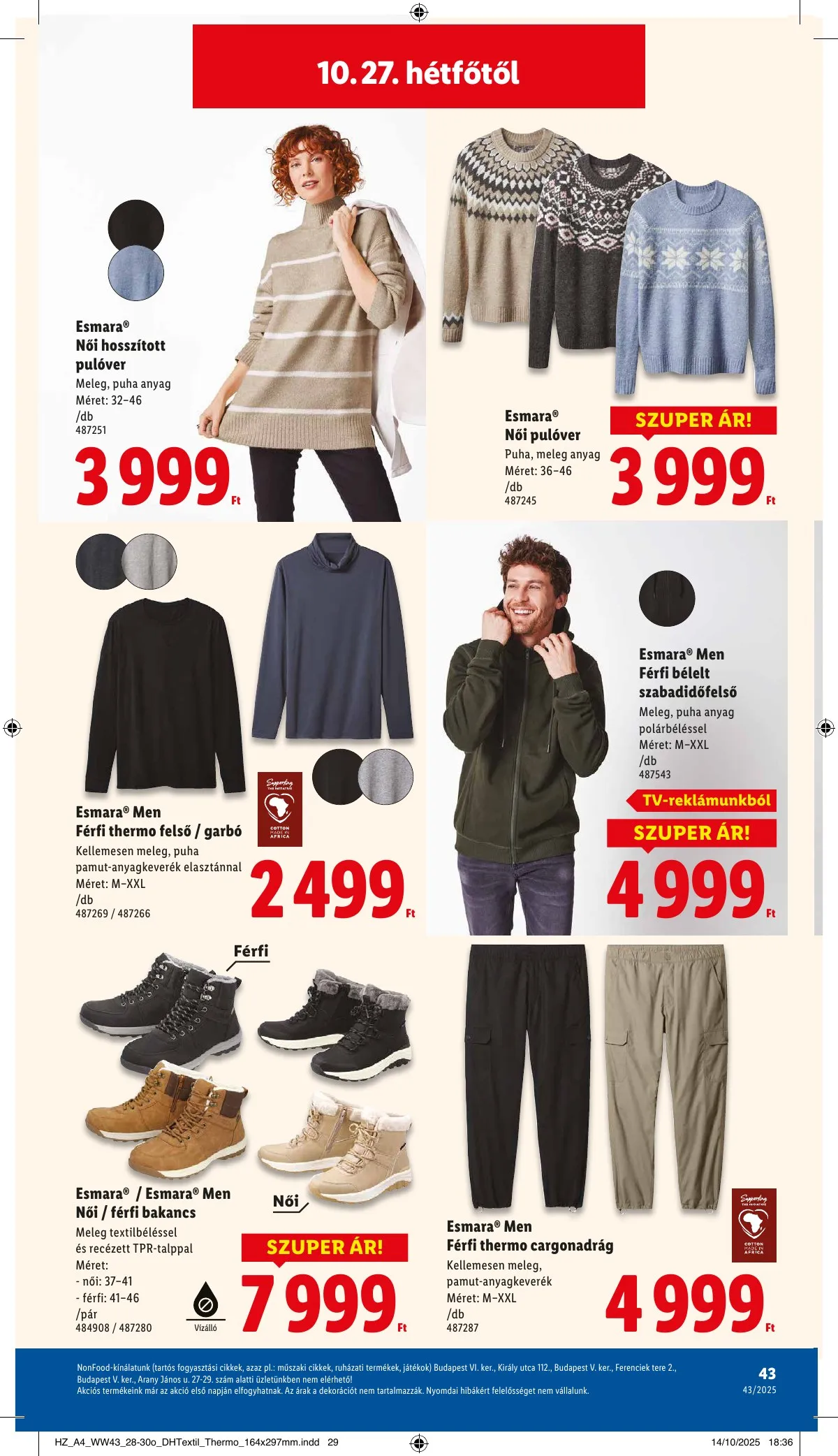 Lidl akciós újság 10.22–10.29 – 43. oldal