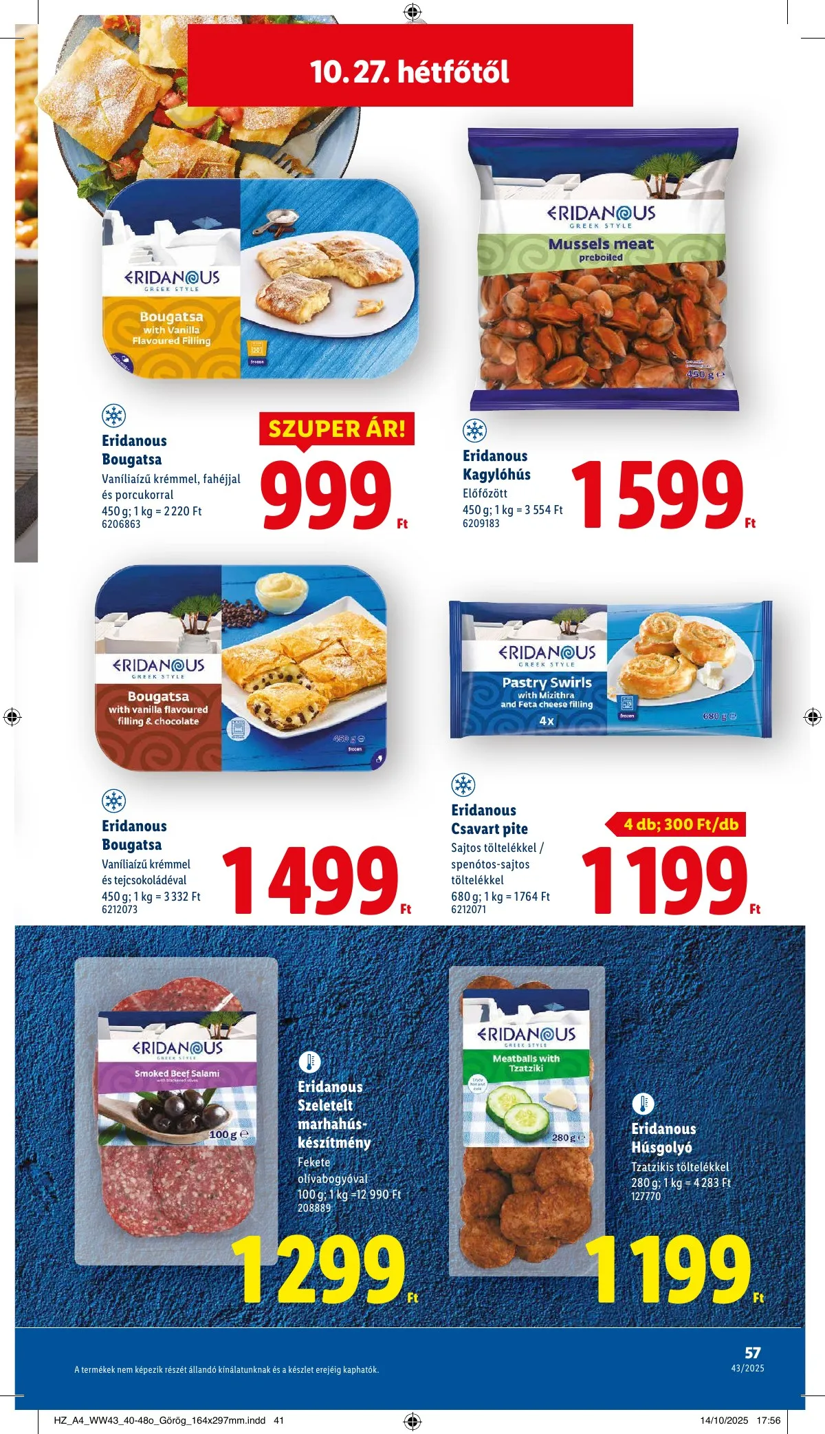 Lidl akciós újság 10.22–10.29 – 57. oldal