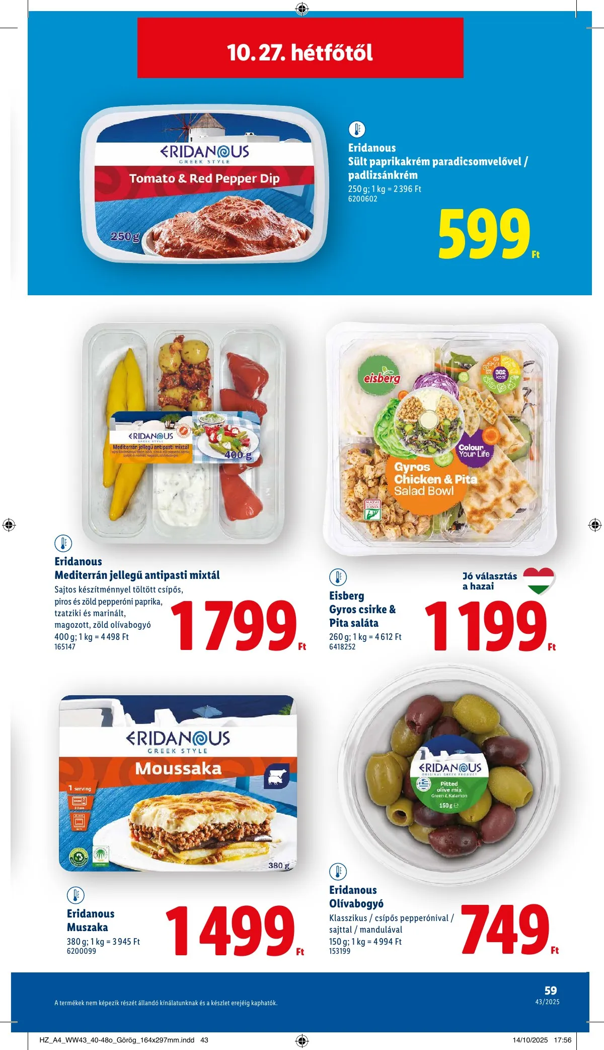 Lidl akciós újság 10.22–10.29 – 59. oldal