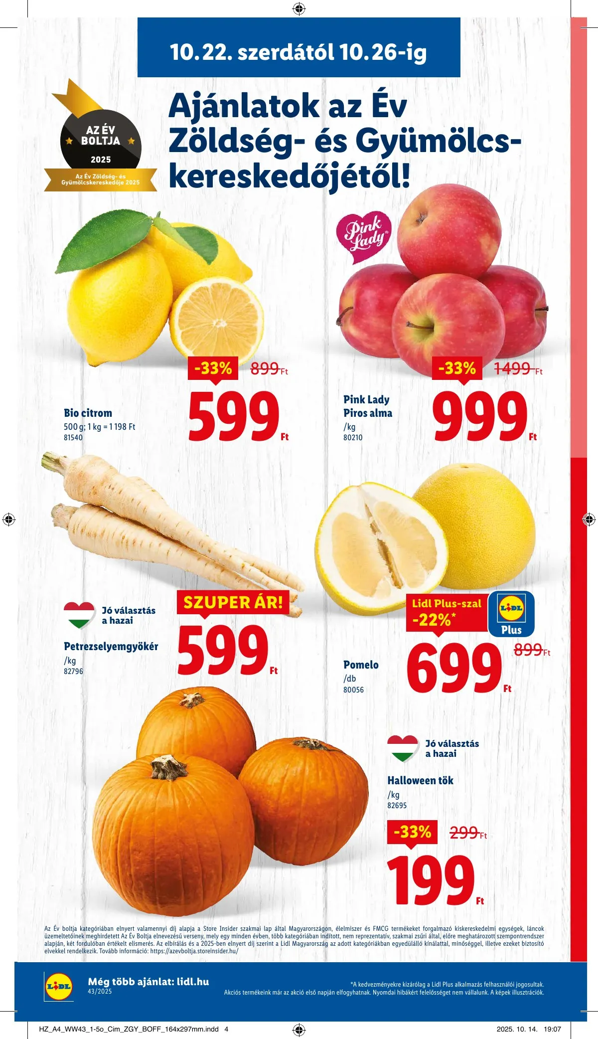 Lidl akciós újság 10.22–10.29 – 6. oldal