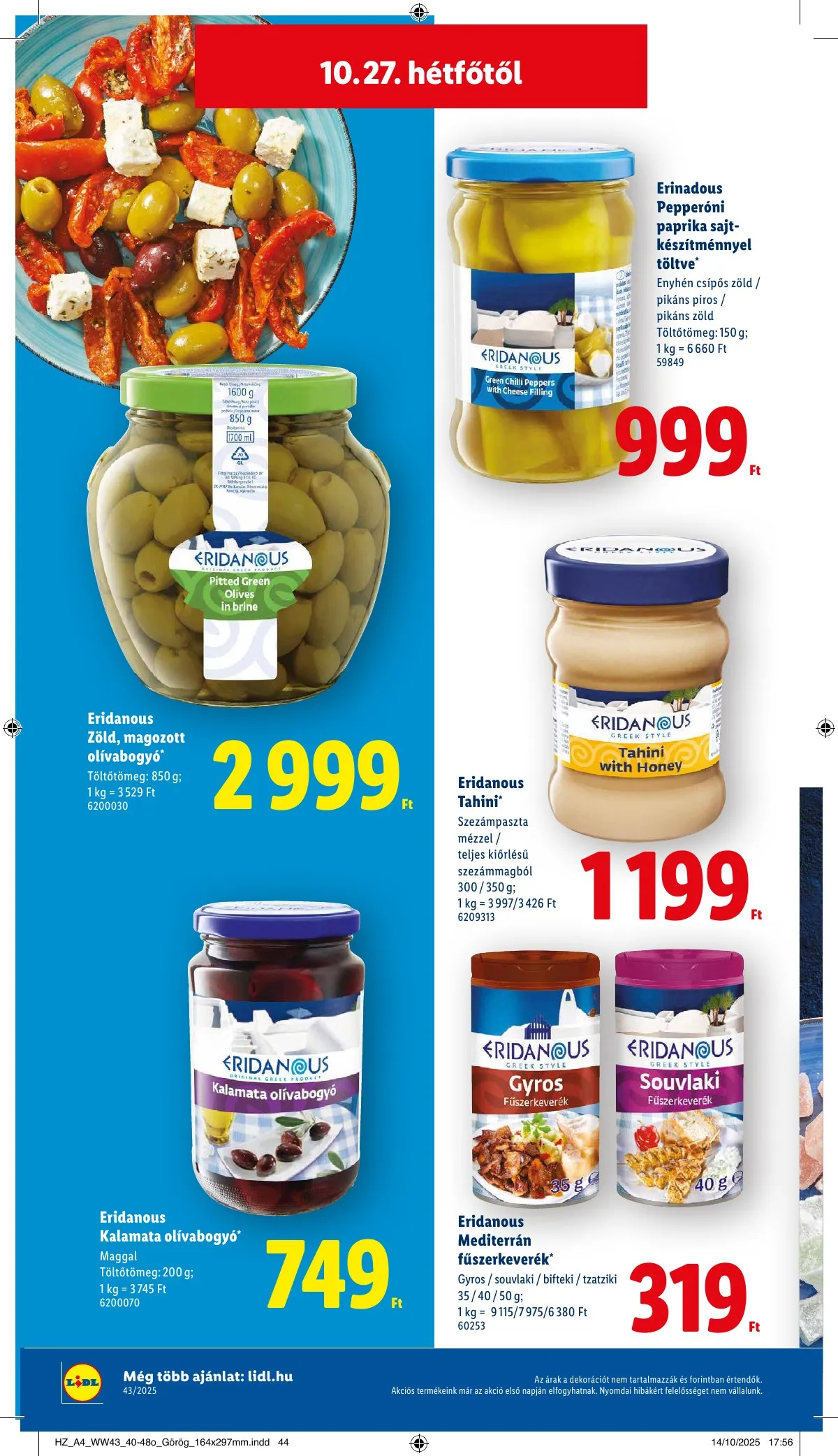 Lidl akciós újság 10.22–10.29 – 60. oldal