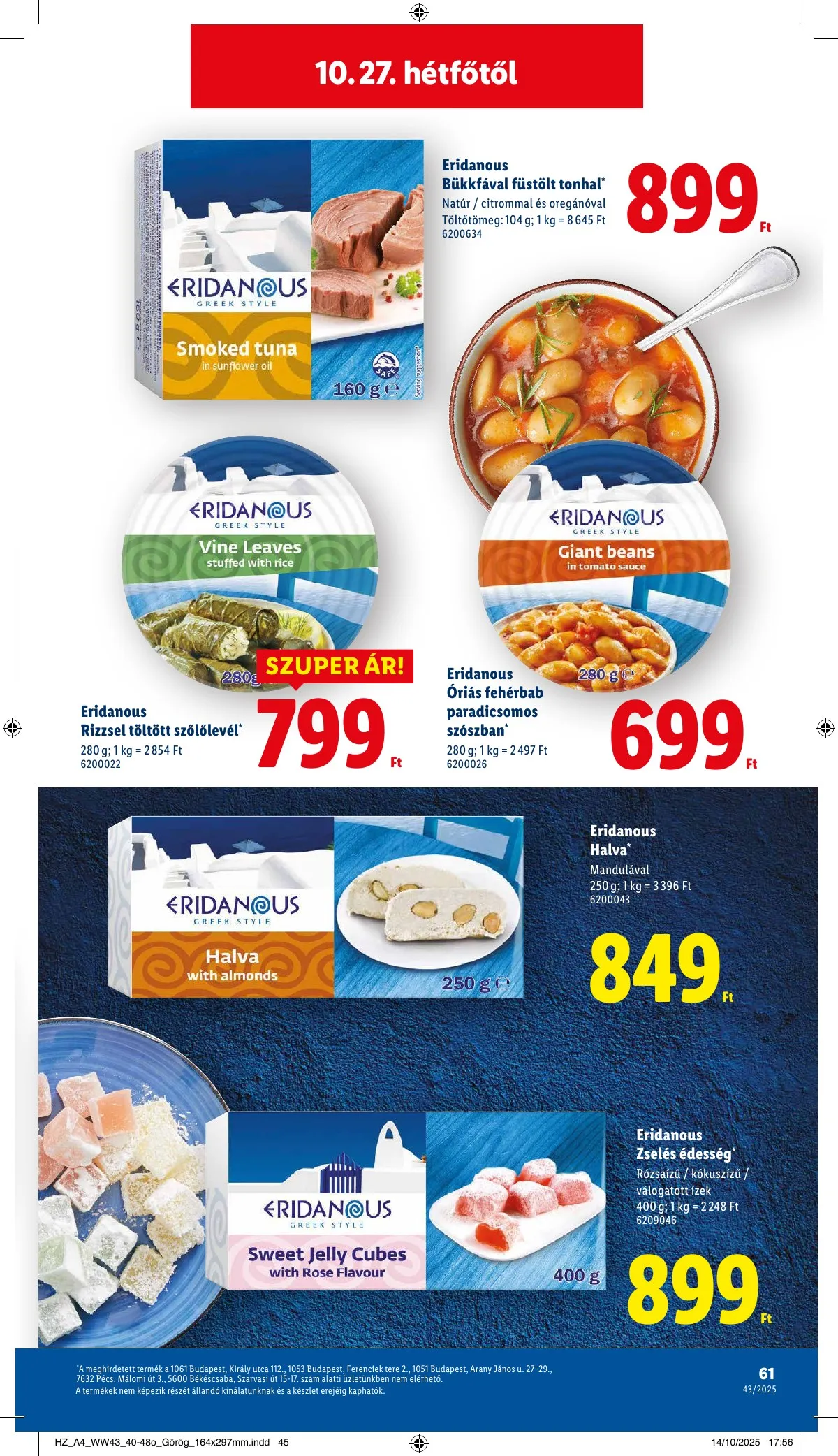 Lidl akciós újság 10.22–10.29 – 61. oldal