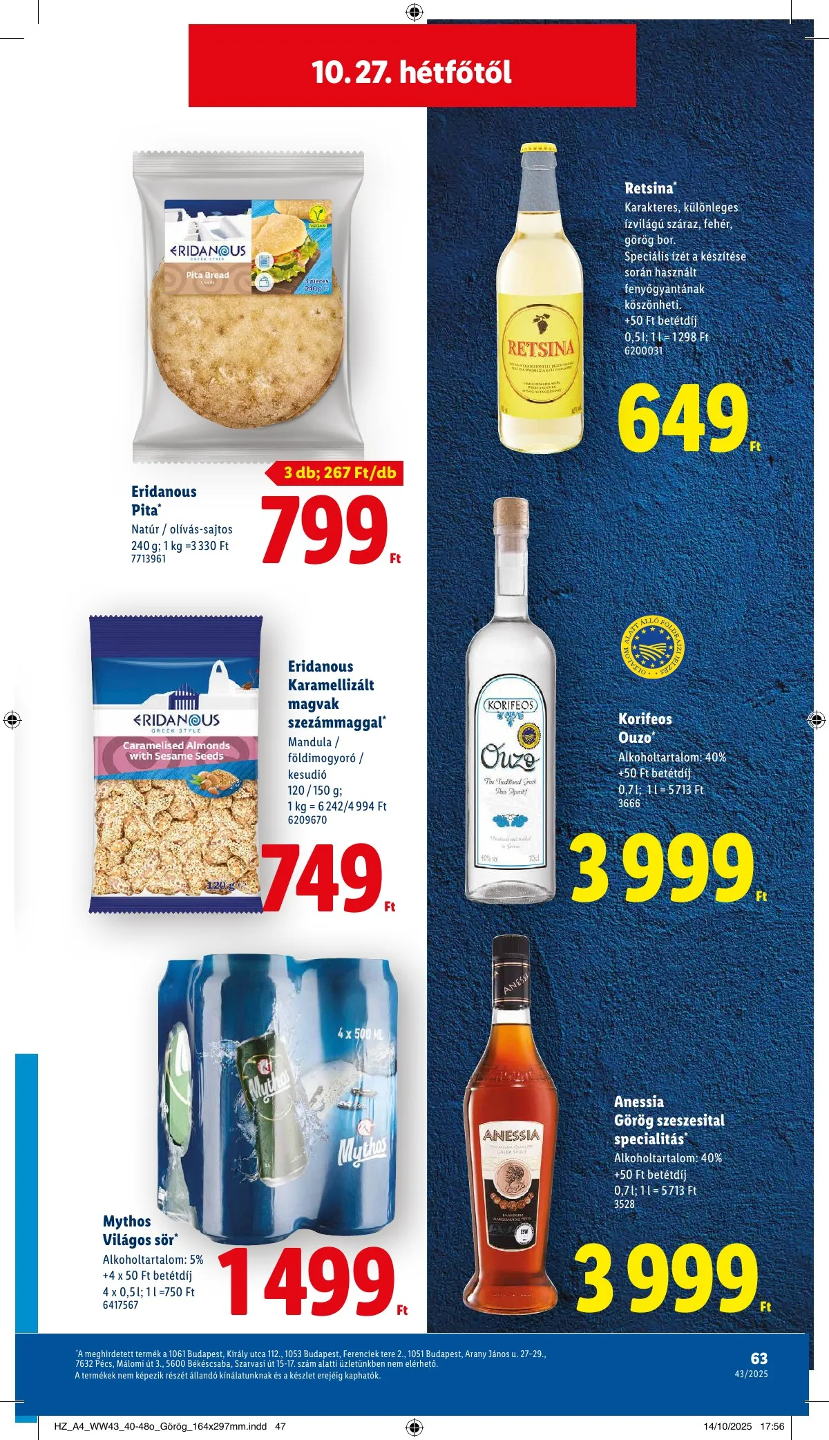 Lidl akciós újság 10.22–10.29 – 63. oldal