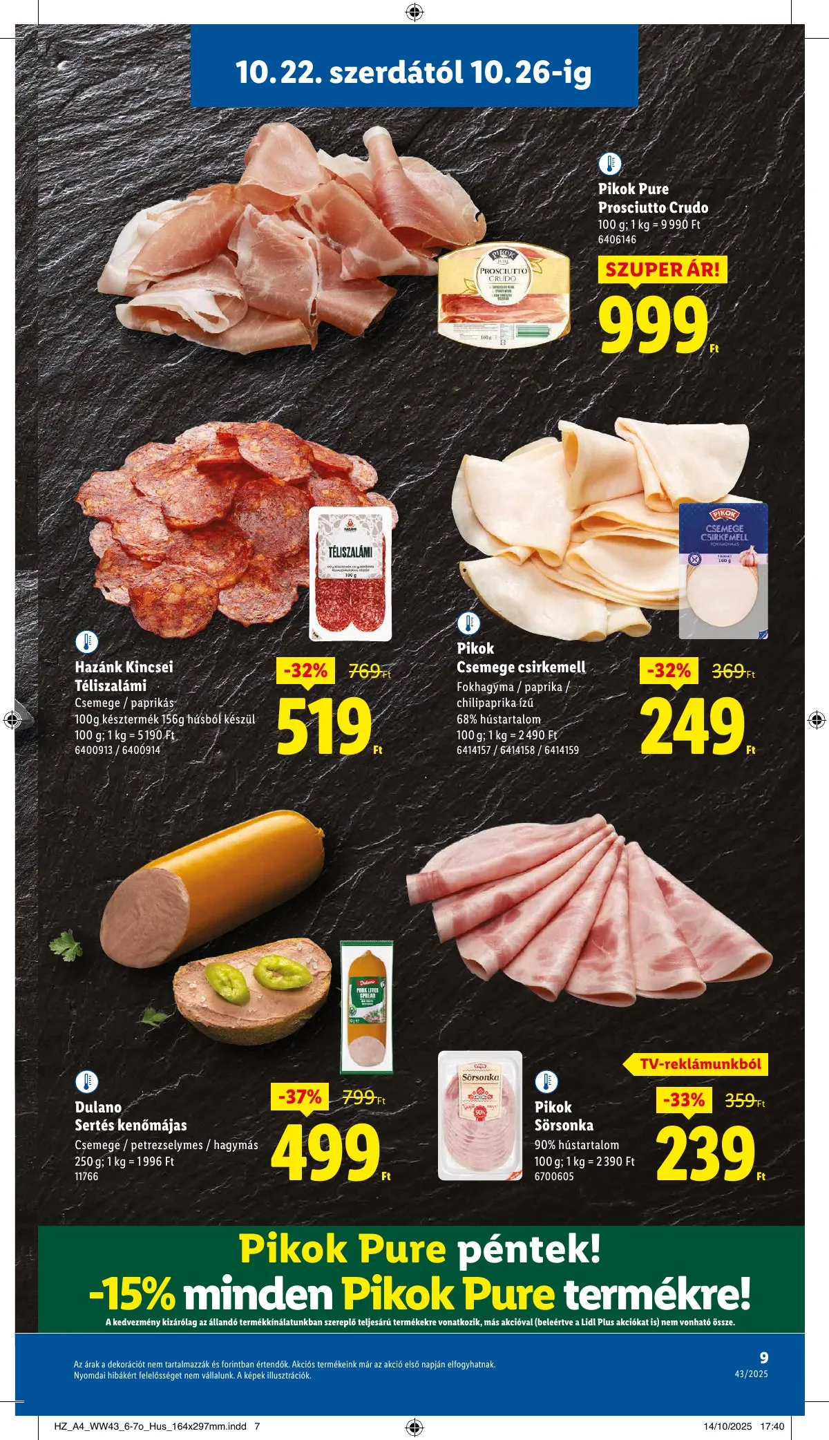 Lidl akciós újság 10.22–10.29 – 9. oldal