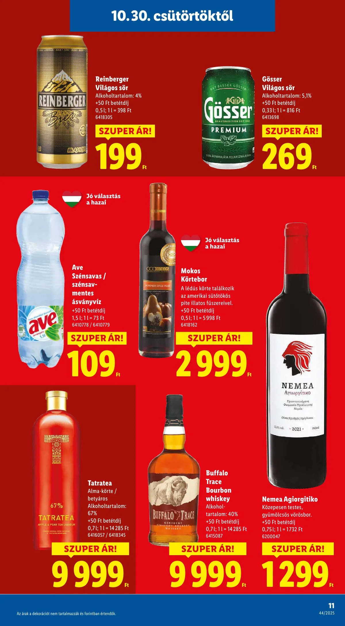 Lidl akciós újság 10.30–11.05 – 11. oldal