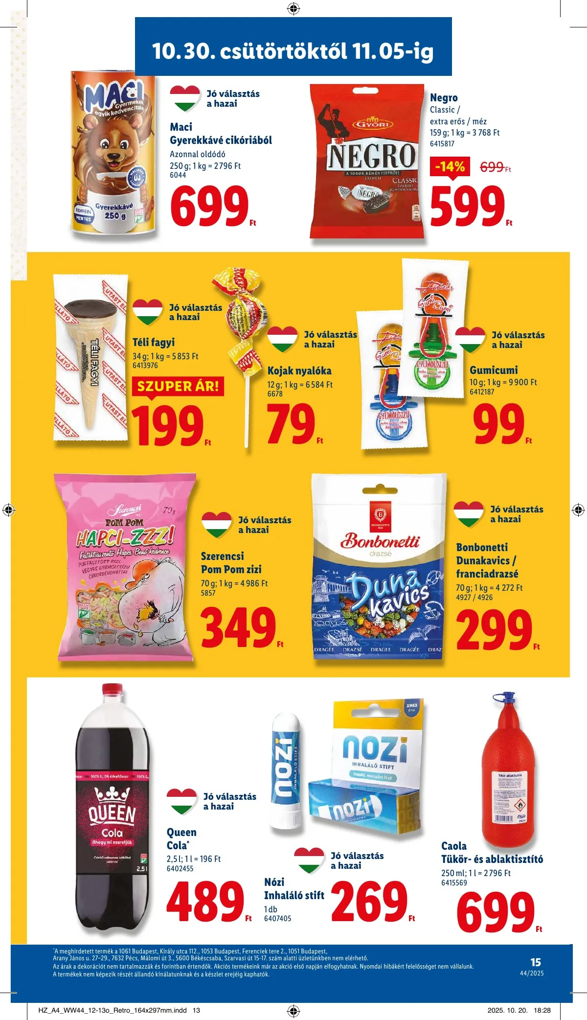 Lidl akciós újság 10.30–11.05 – 15. oldal