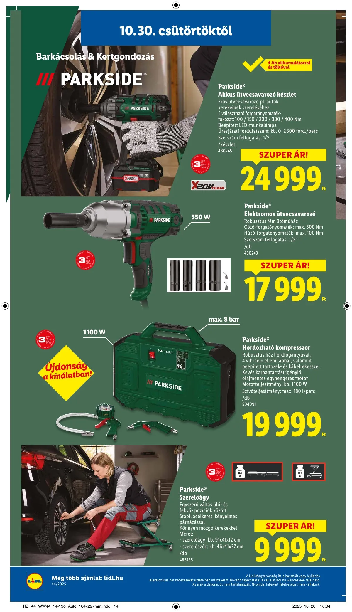 Lidl akciós újság 10.30–11.05 – 16. oldal