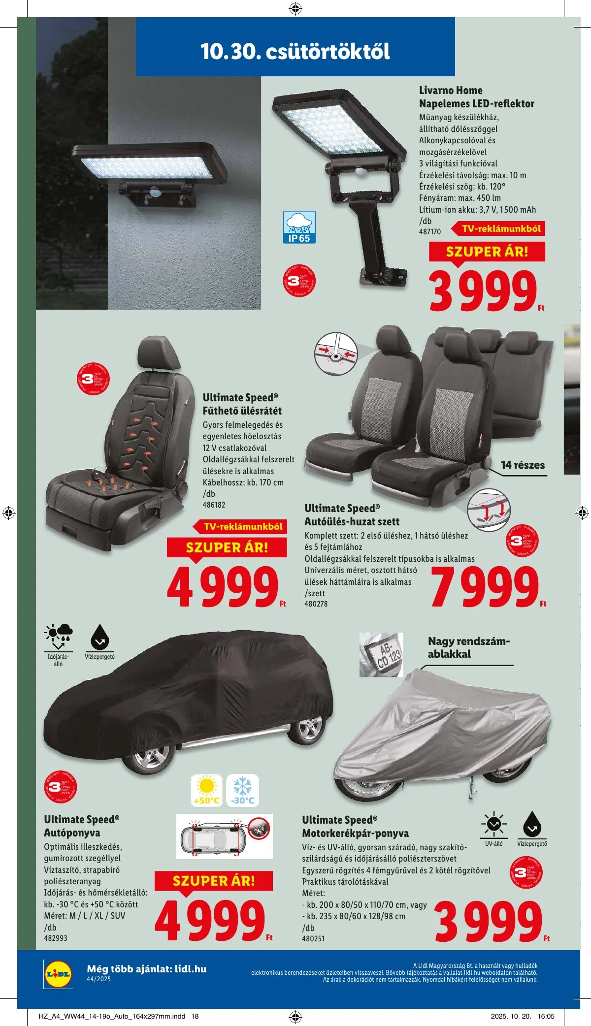 Lidl akciós újság 10.30–11.05 – 20. oldal