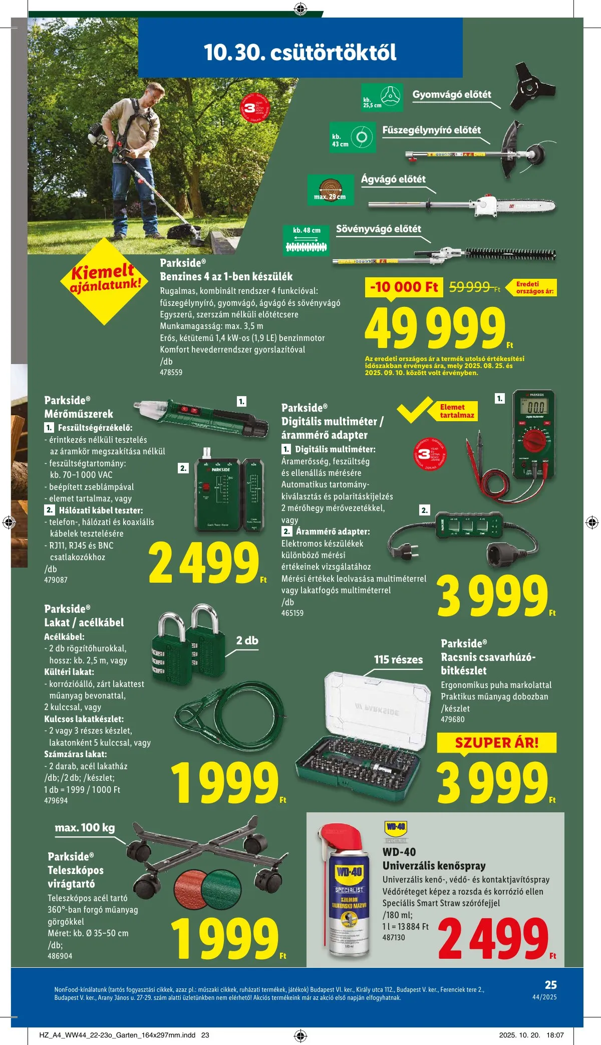 Lidl akciós újság 10.30–11.05 – 25. oldal
