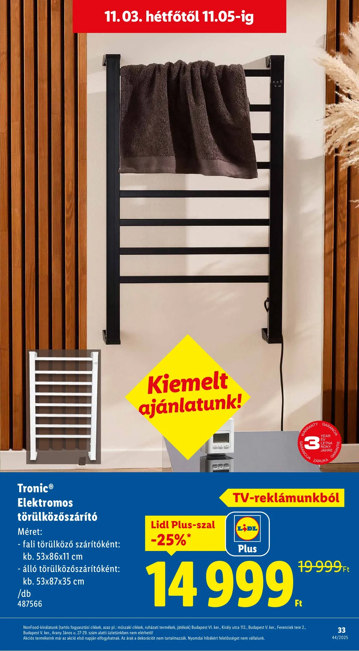 Lidl akciós újság 10.30–11.05 – 33. oldal