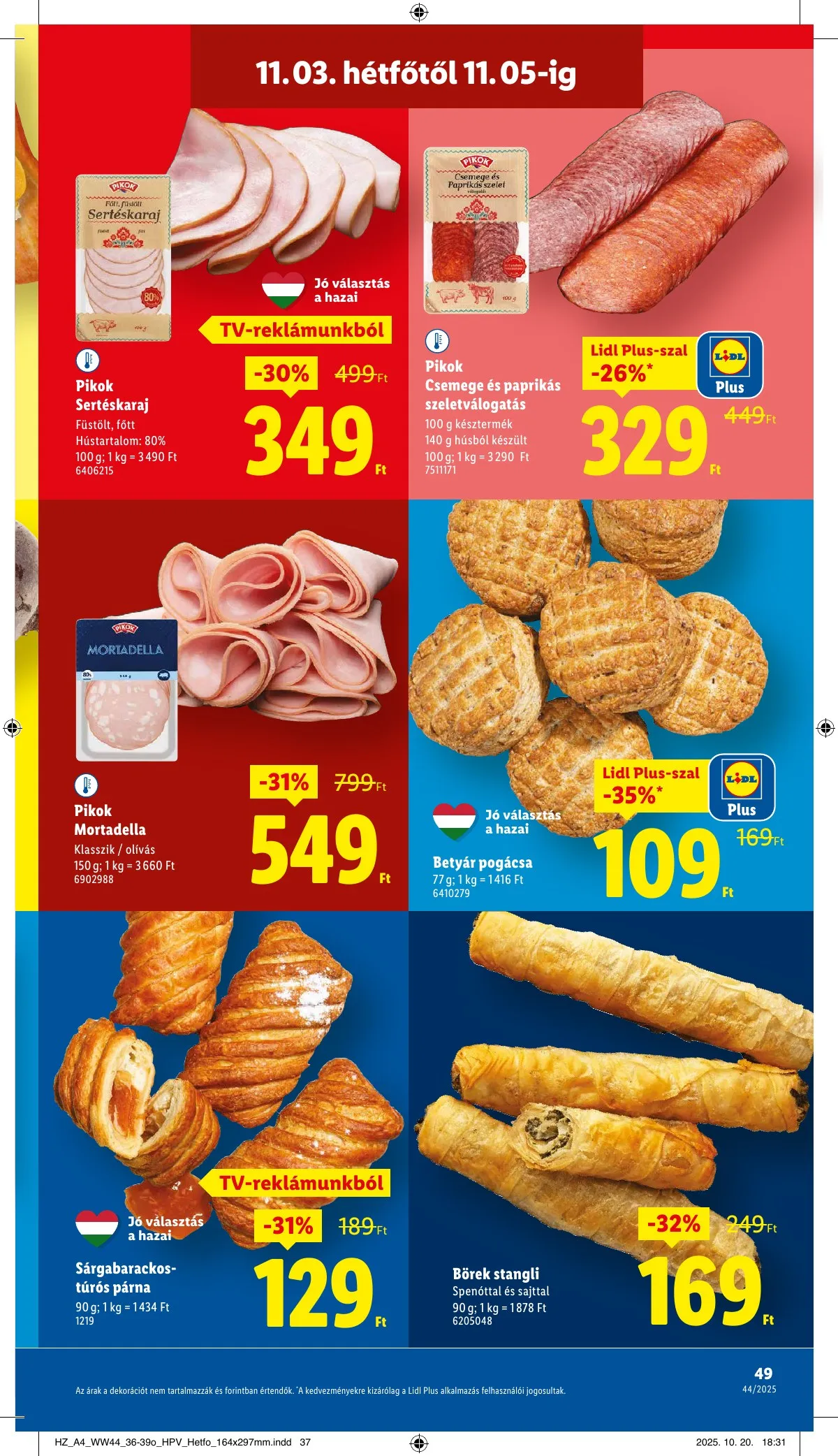 Lidl akciós újság 10.30–11.05 – 49. oldal